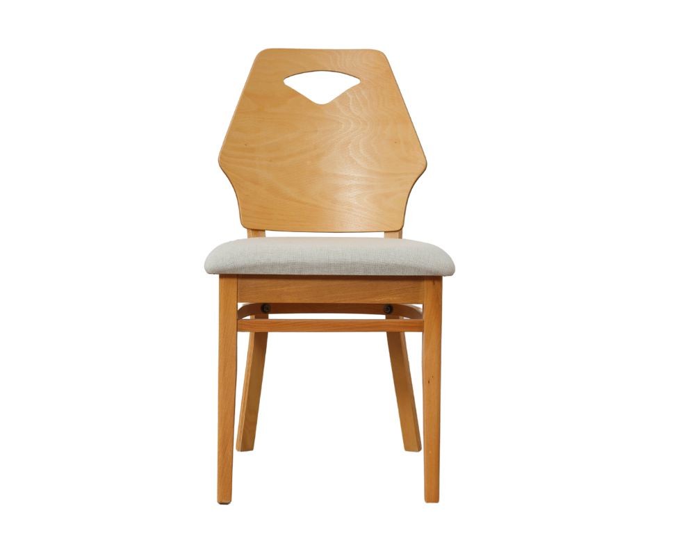 Set scaune (2 bucăți) Hanah Home, 100% poliester și in, 42 x 42 x 87 cm, stejar/bej, 998VOW1204 — imaginea 2