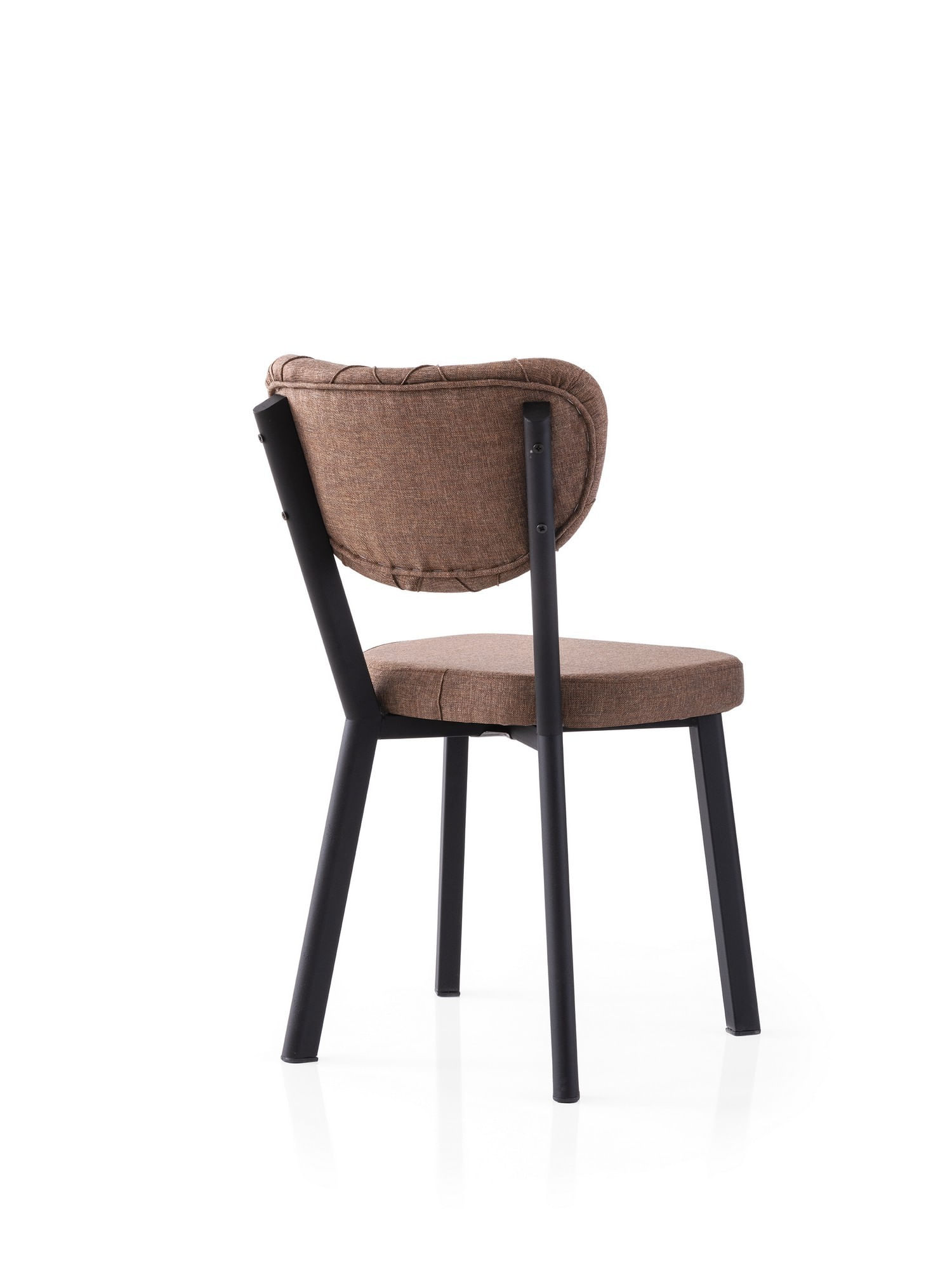 Set scaune (2 bucăți) Hanah Home, PAL melaminat, 46 x 54 x 86 cm, negru/maro, 974NMB1891 — imaginea 3