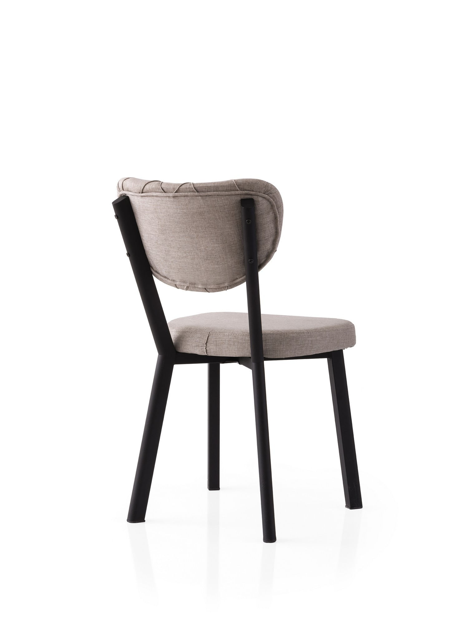 Set scaune (2 bucăți) Hanah Home, PAL melaminat, 46 x 54 x 86 cm, negru/gri, 974NMB1890 — imaginea 4