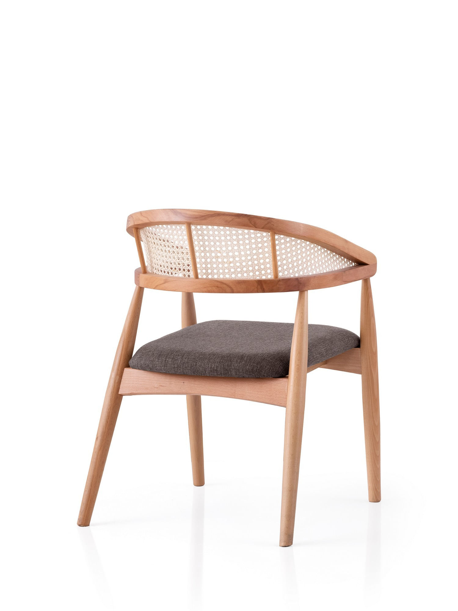 Scaun Hanah Home, placaj, 53 x 53 x 75 cm, stejar/deschis maro, 974NMB1834 — imaginea 2