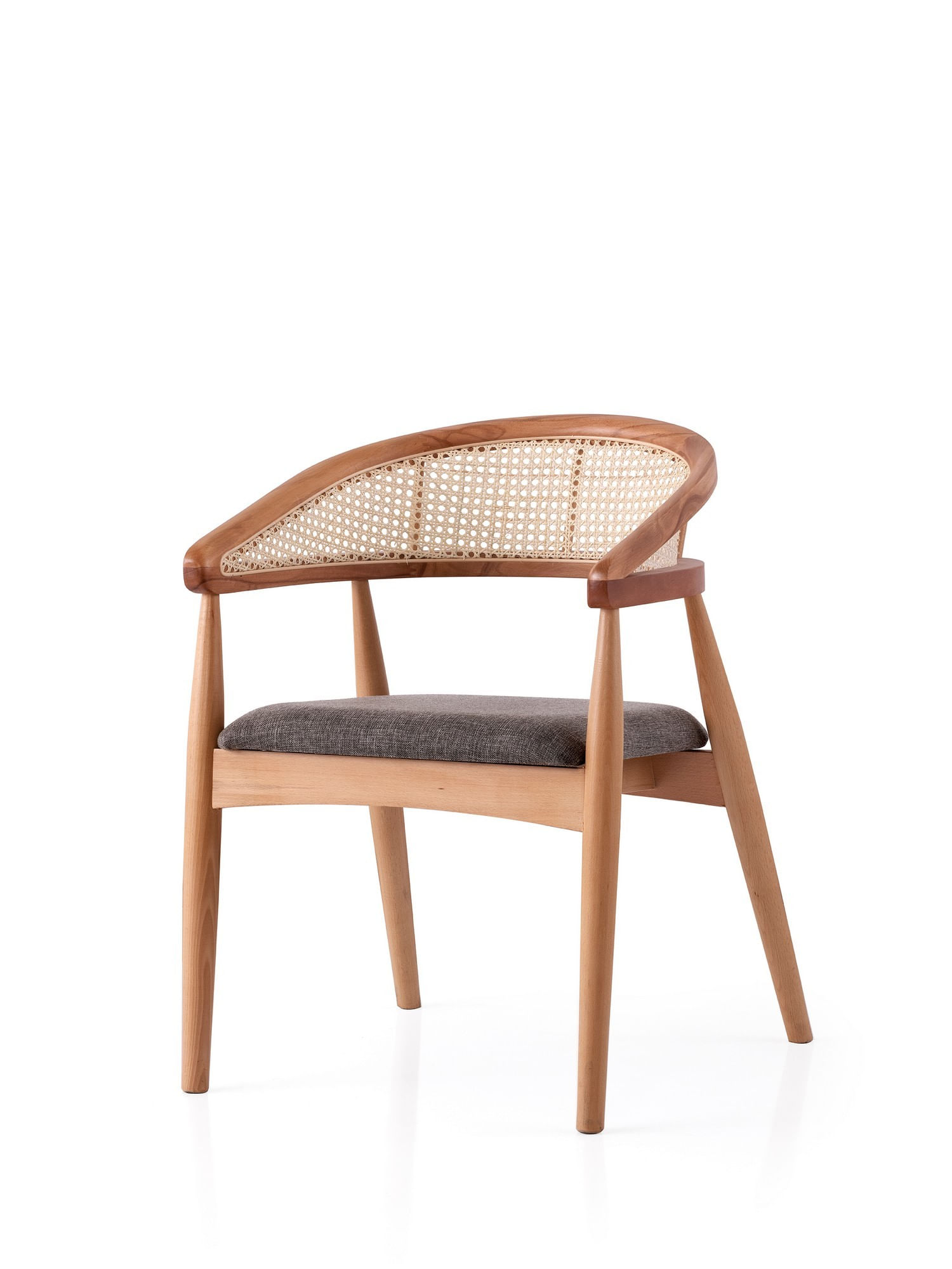 Scaun Hanah Home, placaj, 53 x 53 x 75 cm, stejar/deschis maro, 974NMB1834 — imaginea 3