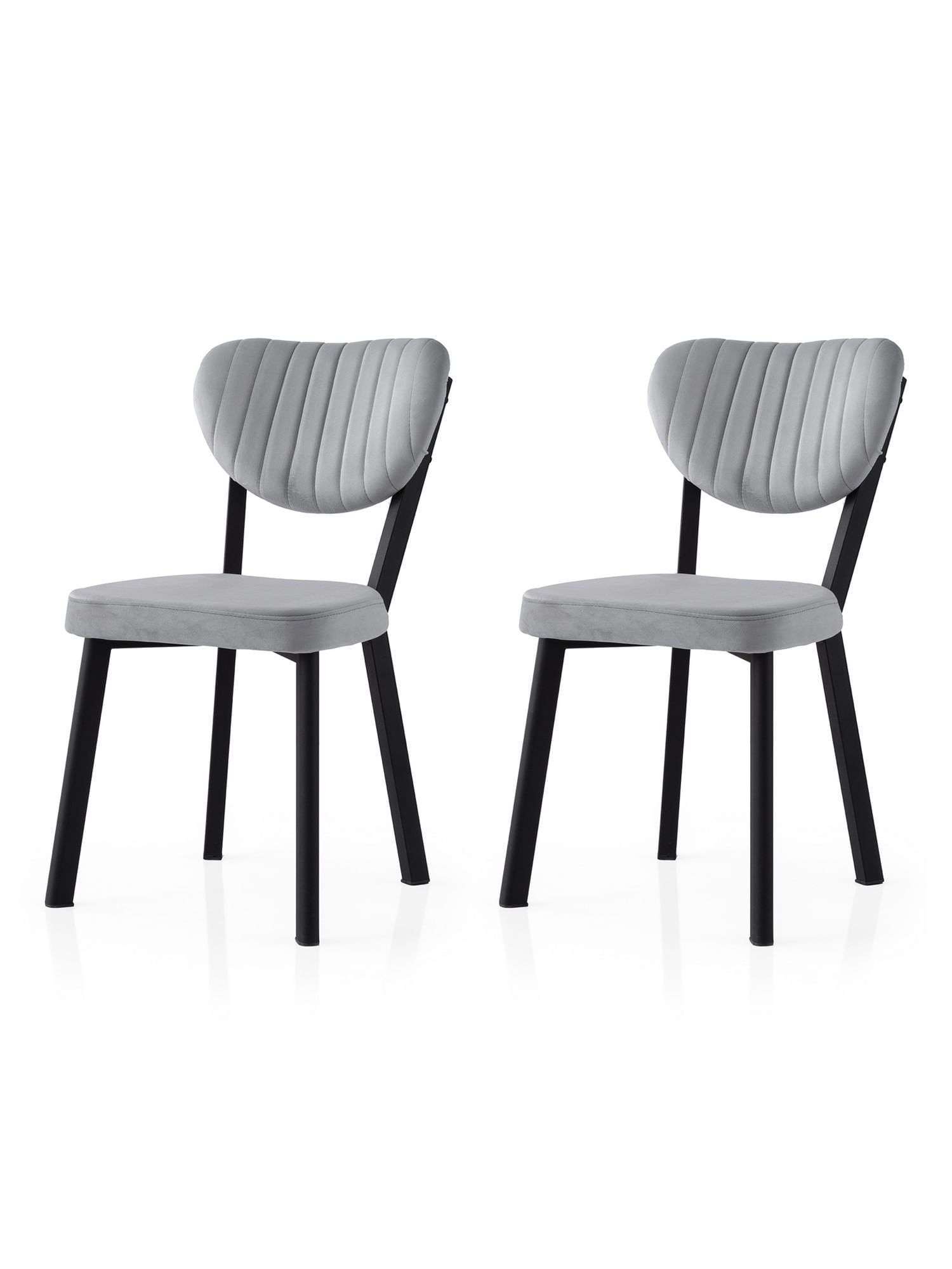 Set scaune (2 bucăți) Hanah Home, PAL melaminat, 46 x 54 x 86 cm, negru/ice albastru, 974NMB1849 — imaginea 3