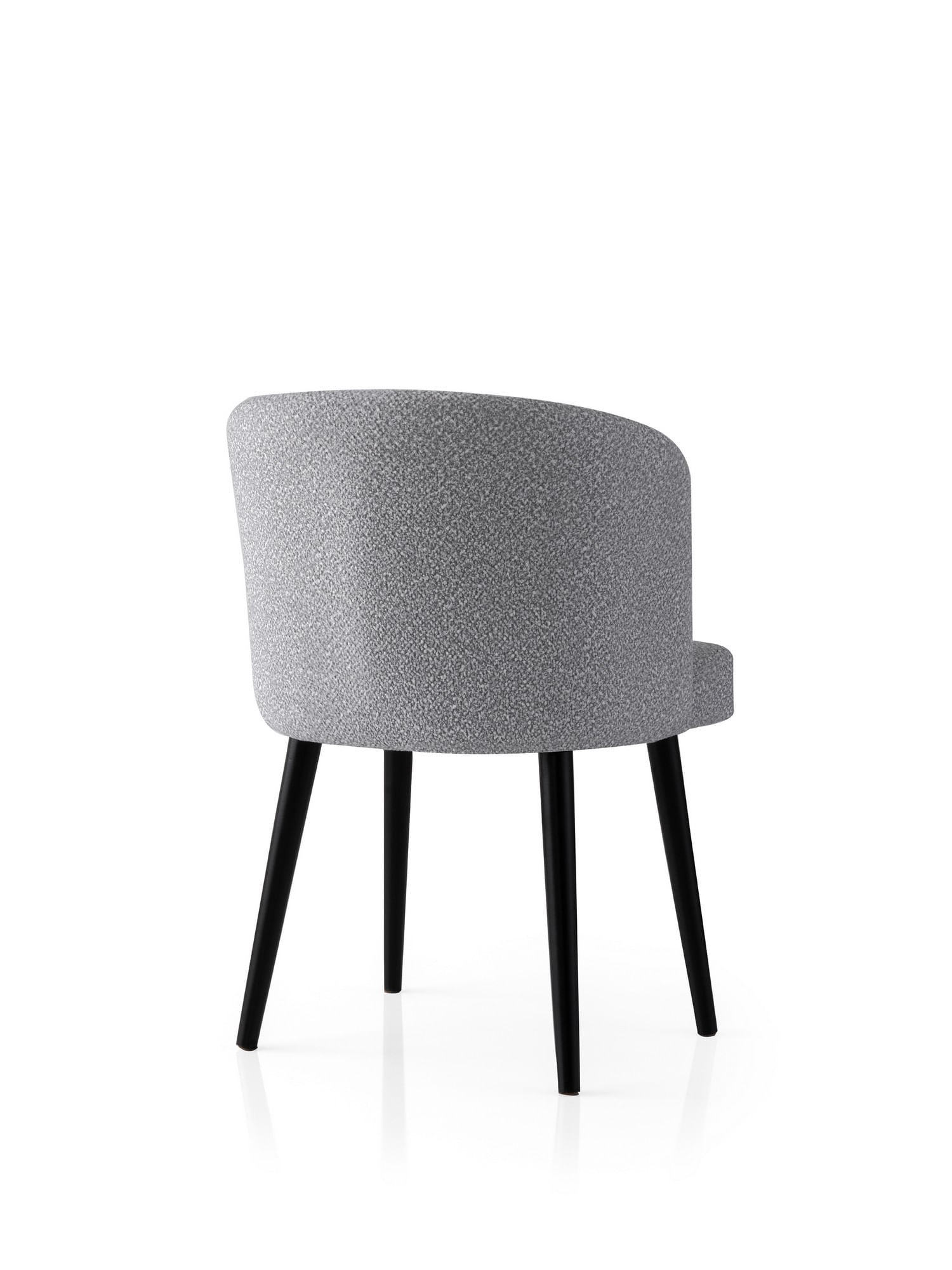 Set scaune (2 bucăți) Hanah Home, PAL melaminat, 57 x 57 x 81 cm, negru/deschis gri, 974NMB1920 — imaginea 2
