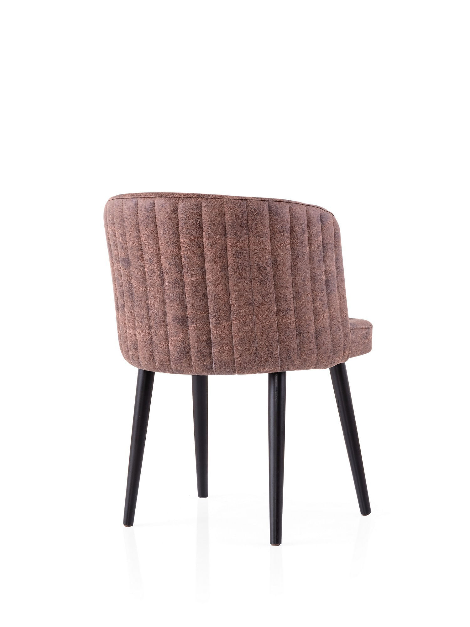 Set scaune (2 bucăți) Hanah Home, PAL melaminat, 57 x 57 x 81 cm, negru/maro, 974NMB1926 — imaginea 3