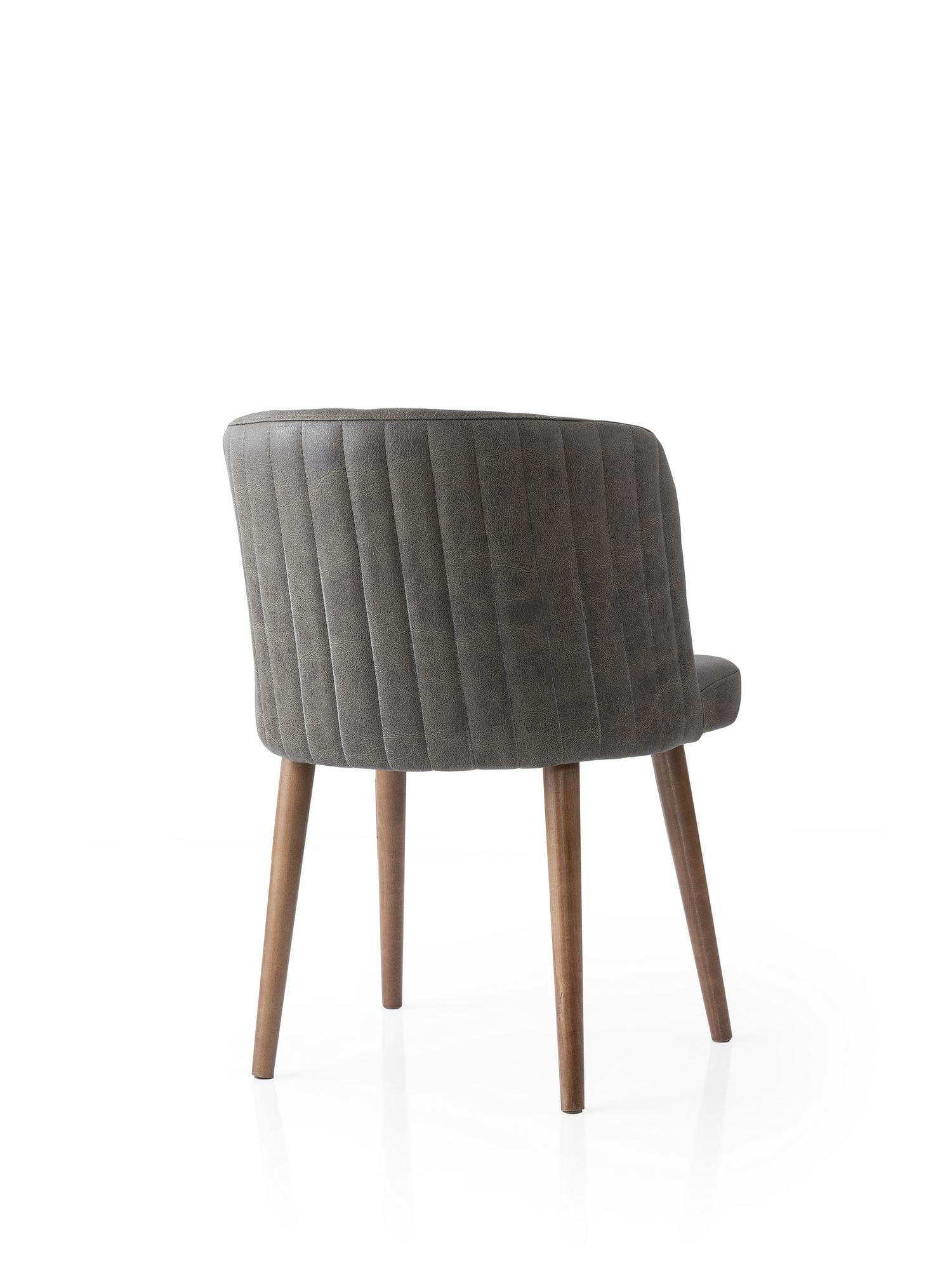 Set scaune (2 bucăți) Hanah Home, PAL melaminat, 57 x 57 x 81 cm, antracit, 974NMB1950 — imaginea 2