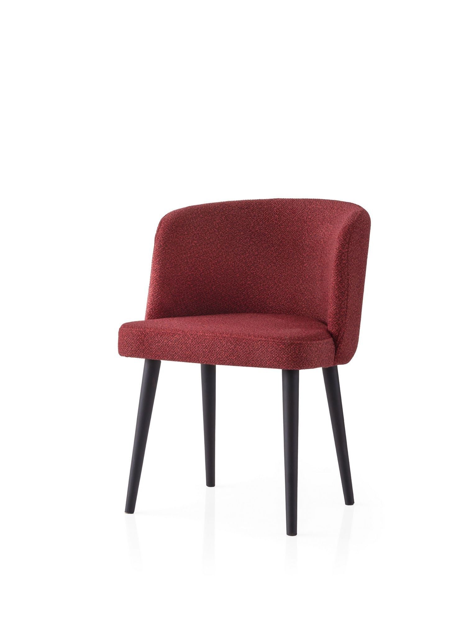 Set scaune (2 bucăți) Hanah Home, PAL melaminat, 57 x 57 x 81 cm, negru/roșu, 974NMB1914 — imaginea 2
