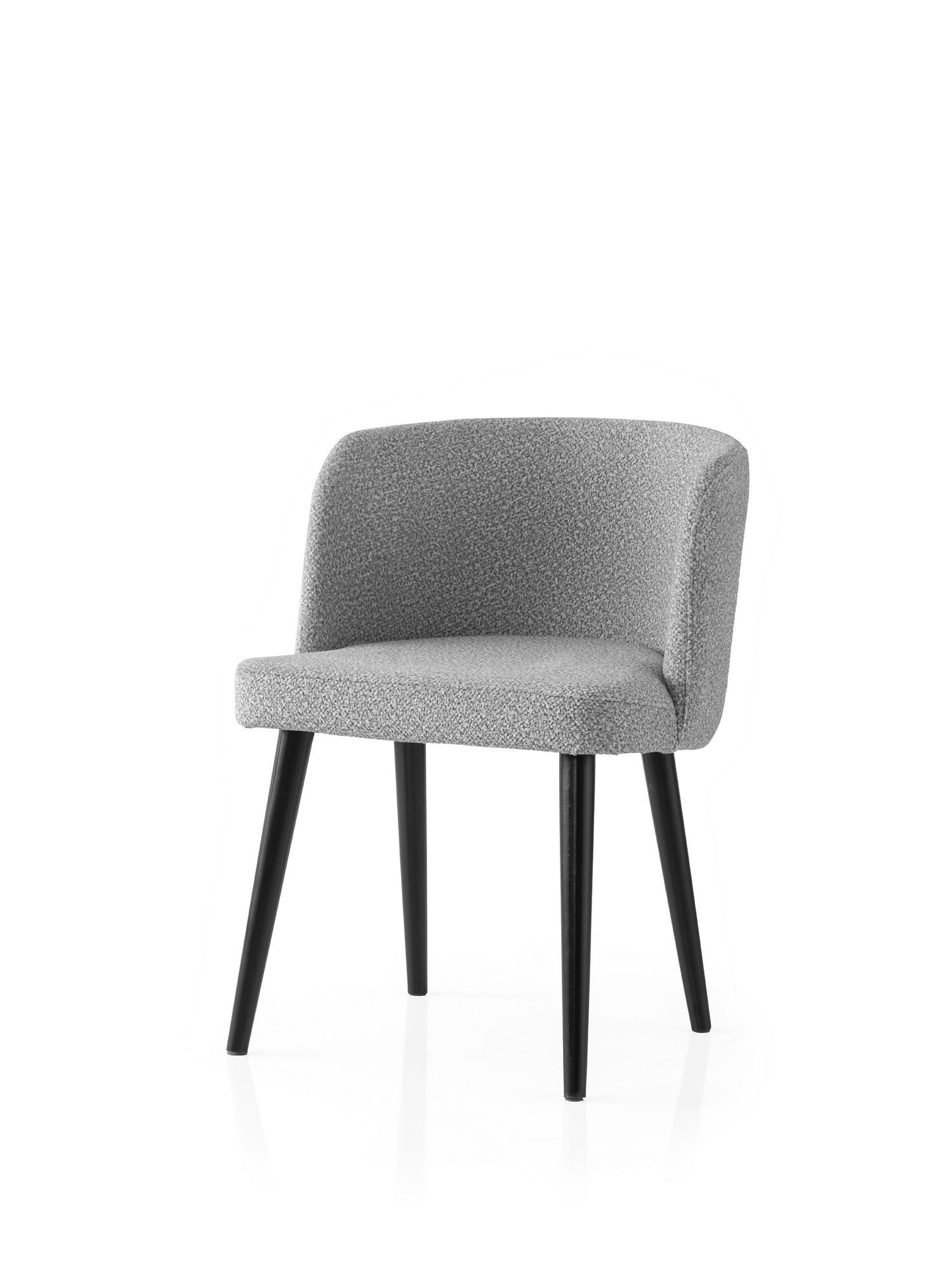 Set scaune (2 bucăți) Hanah Home, PAL melaminat, 57 x 57 x 81 cm, negru/deschis gri, 974NMB1918 — imaginea 3