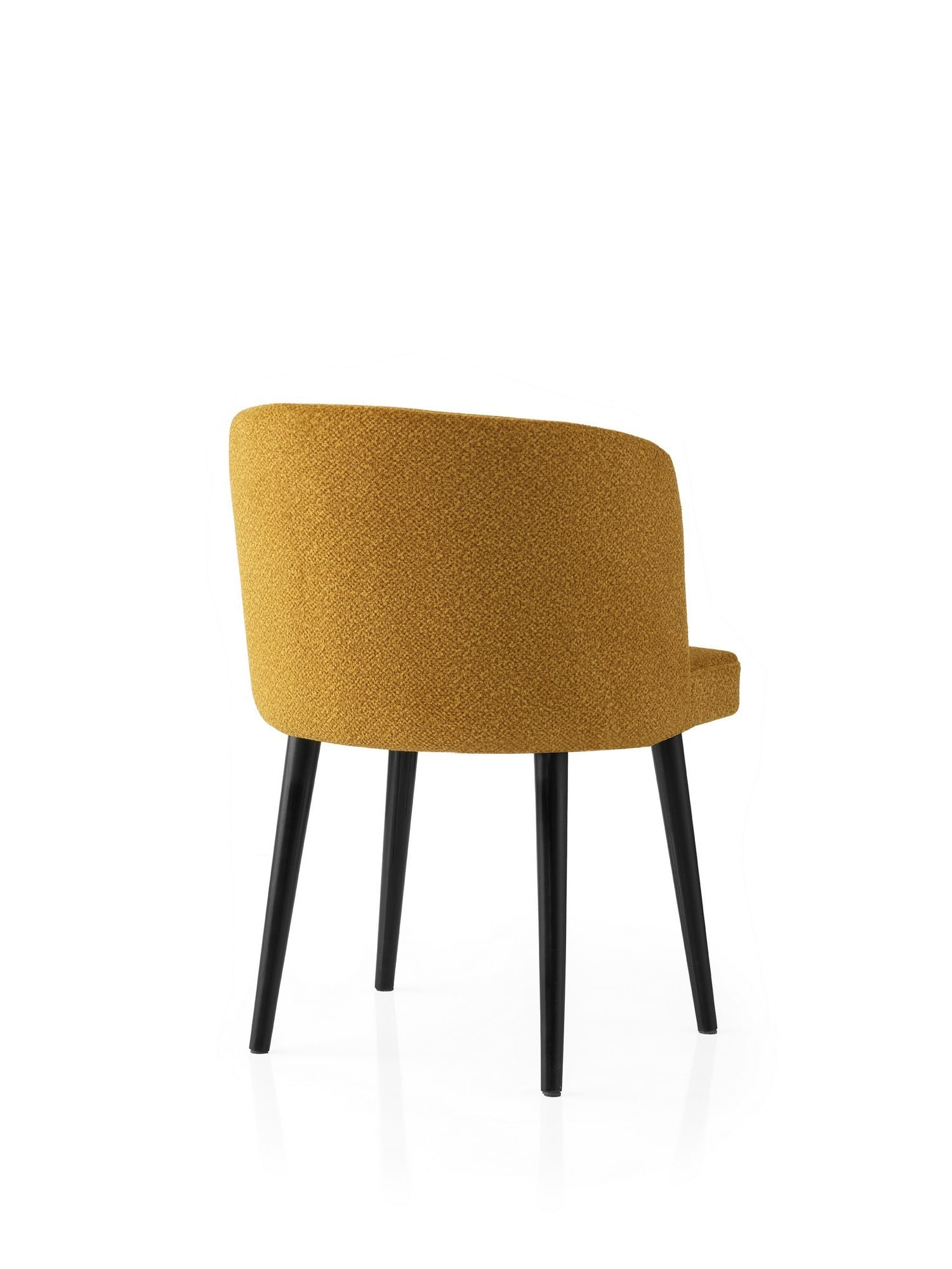 Set scaune (2 bucăți) Hanah Home, PAL melaminat, 57 x 57 x 81 cm, negru/galben, 974NMB1912 — imaginea 2