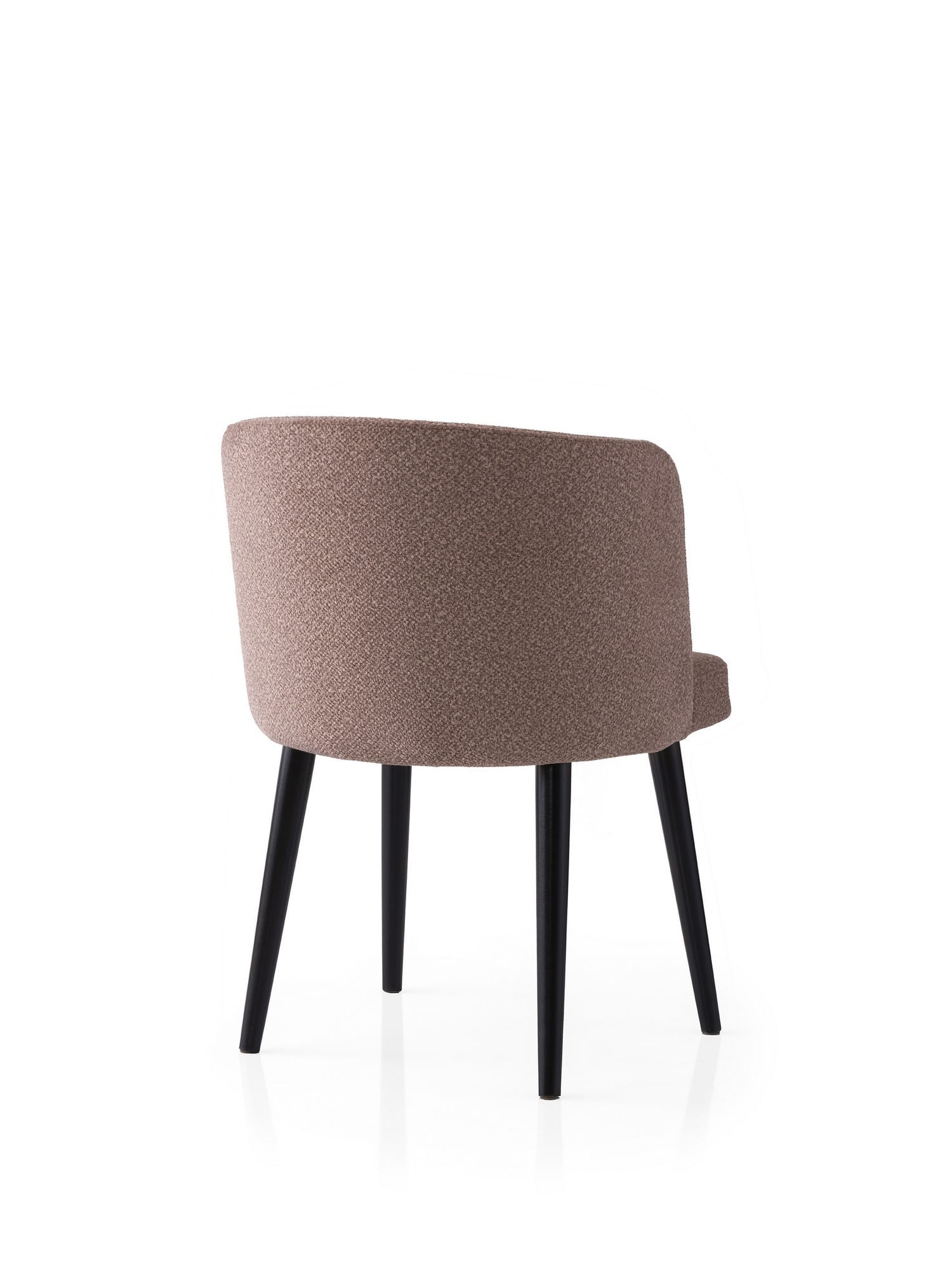 Set scaune (2 bucăți) Hanah Home, PAL melaminat, 57 x 57 x 81 cm, negru/bej-cenușiu, 974NMB1916 — imaginea 2
