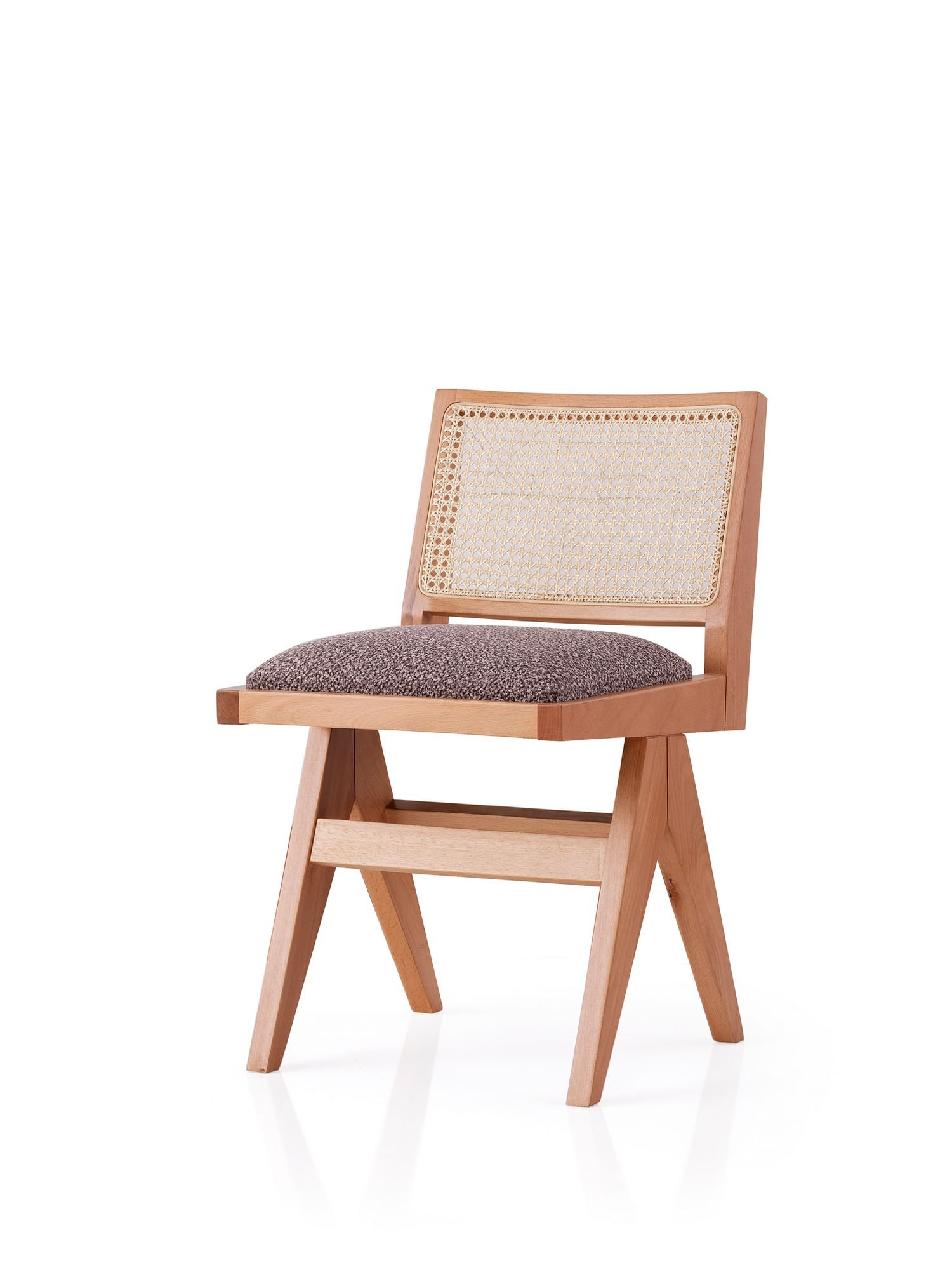Scaun Hanah Home, placaj, 45 x 59.5 x 77 cm, stejar/maro, 974NMB1840 — imaginea 3