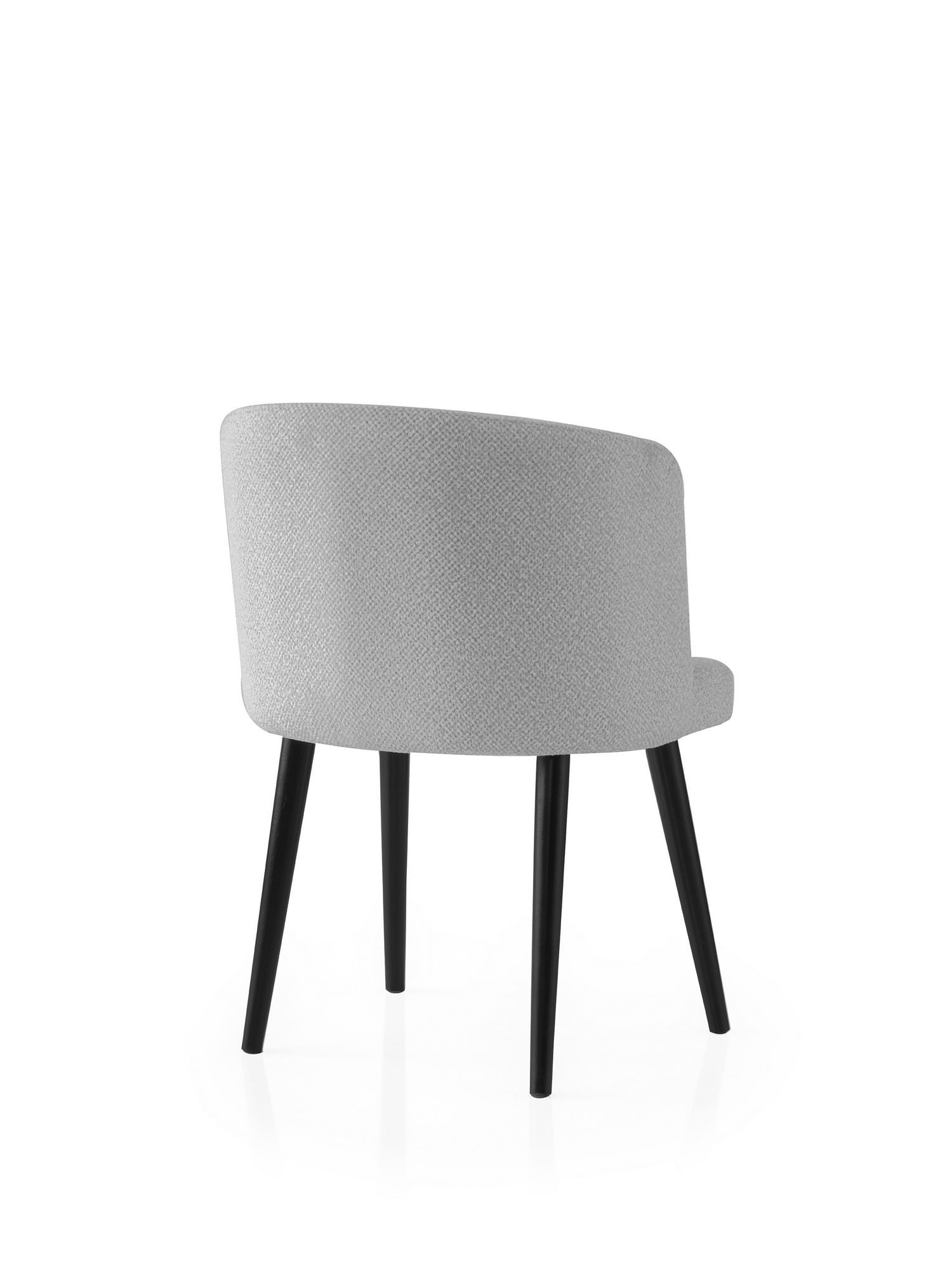 Set scaune (2 bucăți) Hanah Home, PAL melaminat, 57 x 57 x 81 cm, negru/gri, 974NMB1910 — imaginea 2