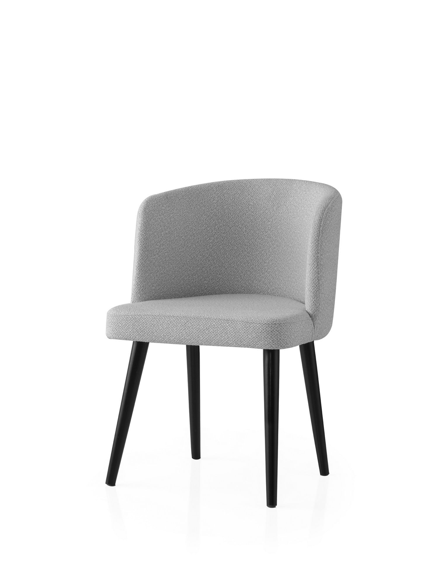 Set scaune (2 bucăți) Hanah Home, PAL melaminat, 57 x 57 x 81 cm, negru/gri, 974NMB1910 — imaginea 3