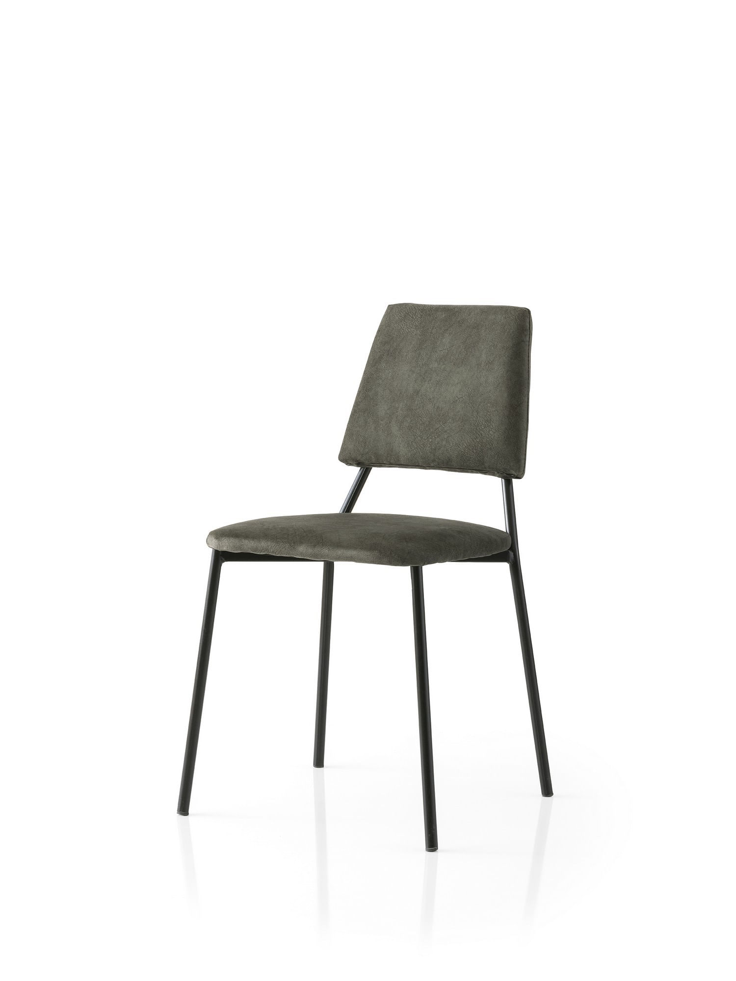 Set scaune (2 bucăți) Hanah Home, PAL melaminat, 42.5 x 54 x 77.5 cm, negru/antracit, 974NMB1905 — imaginea 3