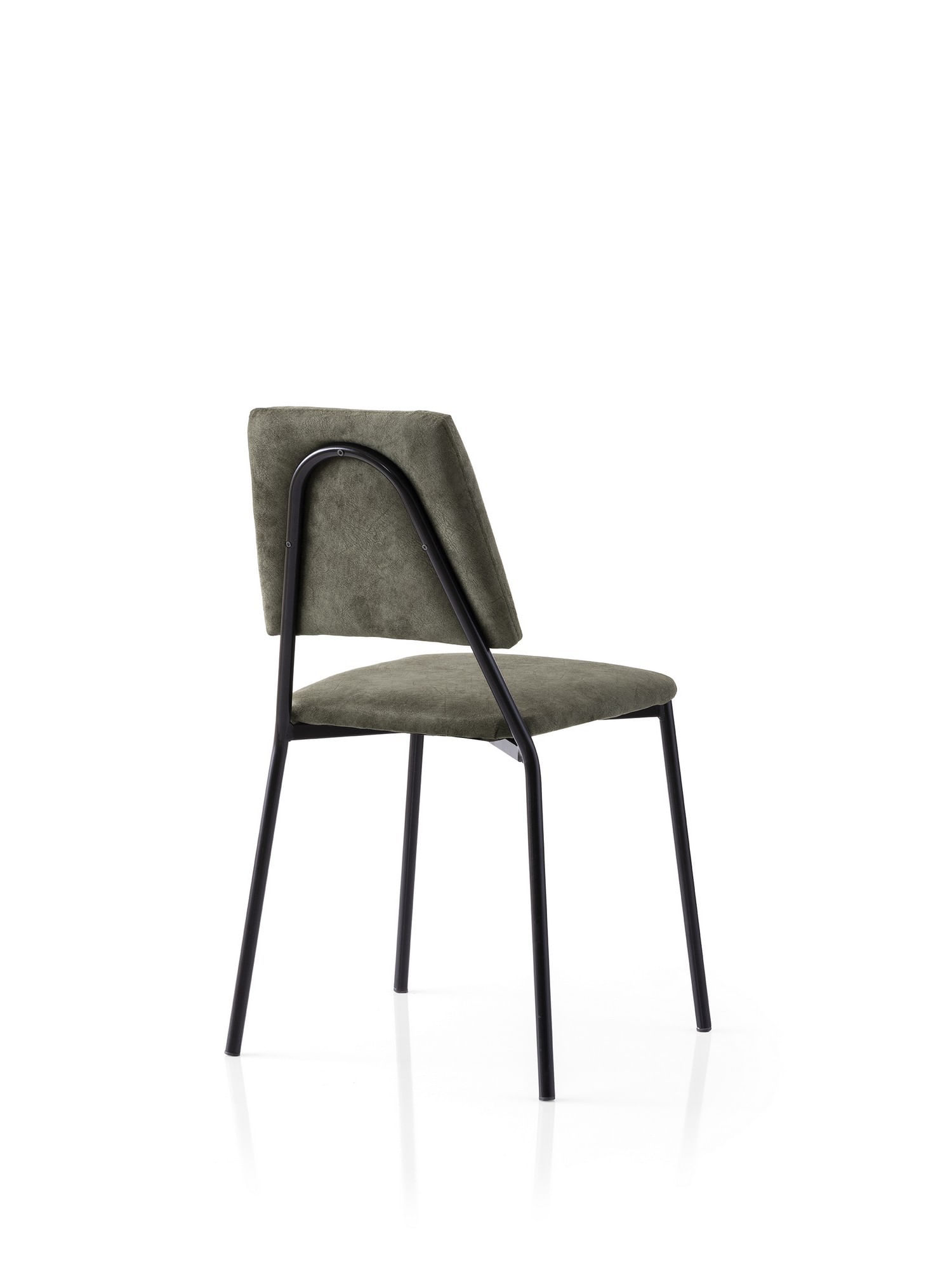 Set scaune (2 bucăți) Hanah Home, PAL melaminat, 42.5 x 54 x 77.5 cm, negru/antracit, 974NMB1905 — imaginea 4