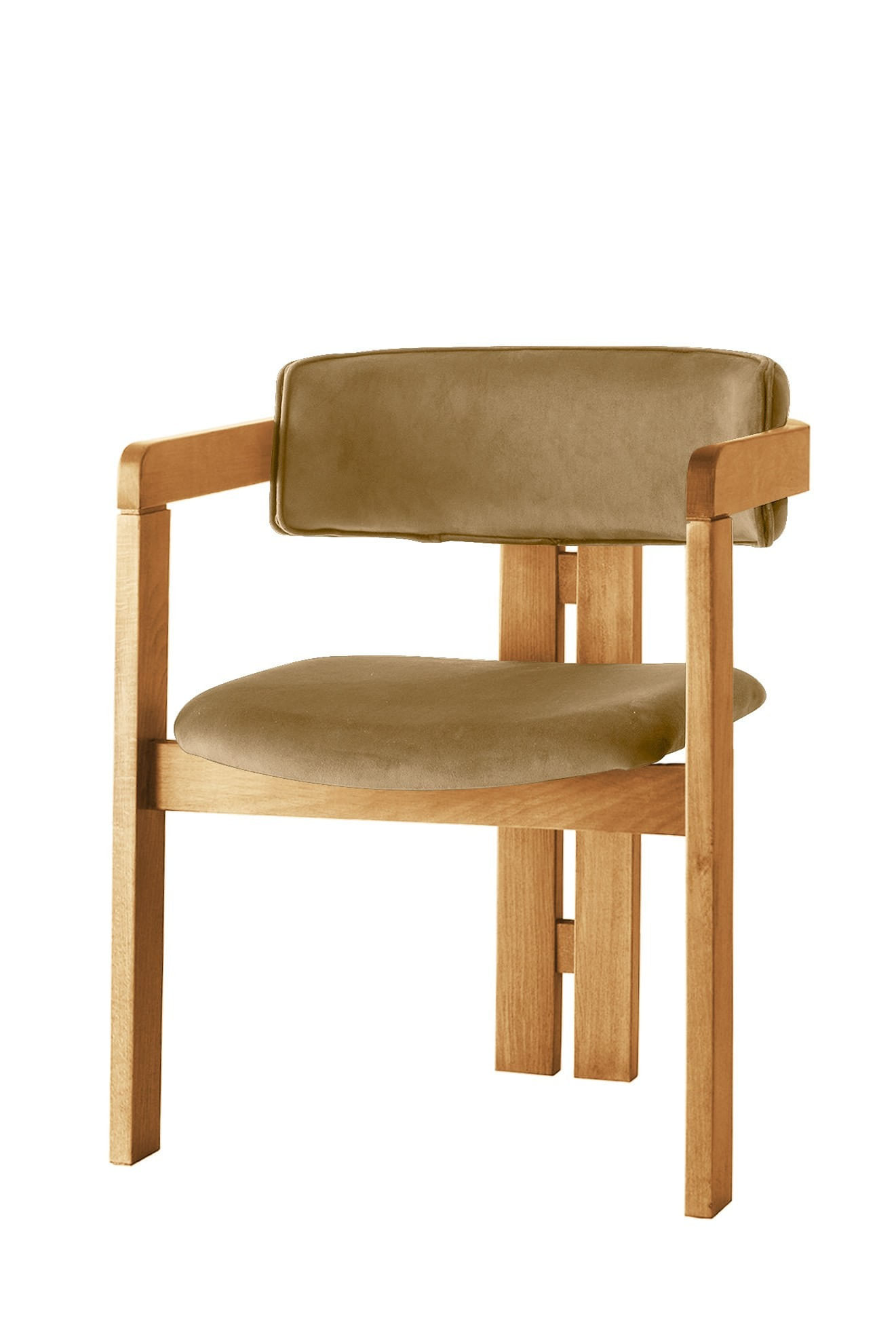 Scaun Hanah Home, placaj, 58 x 49 x 76 cm, stejar/deschis taupe, 974NMB1761