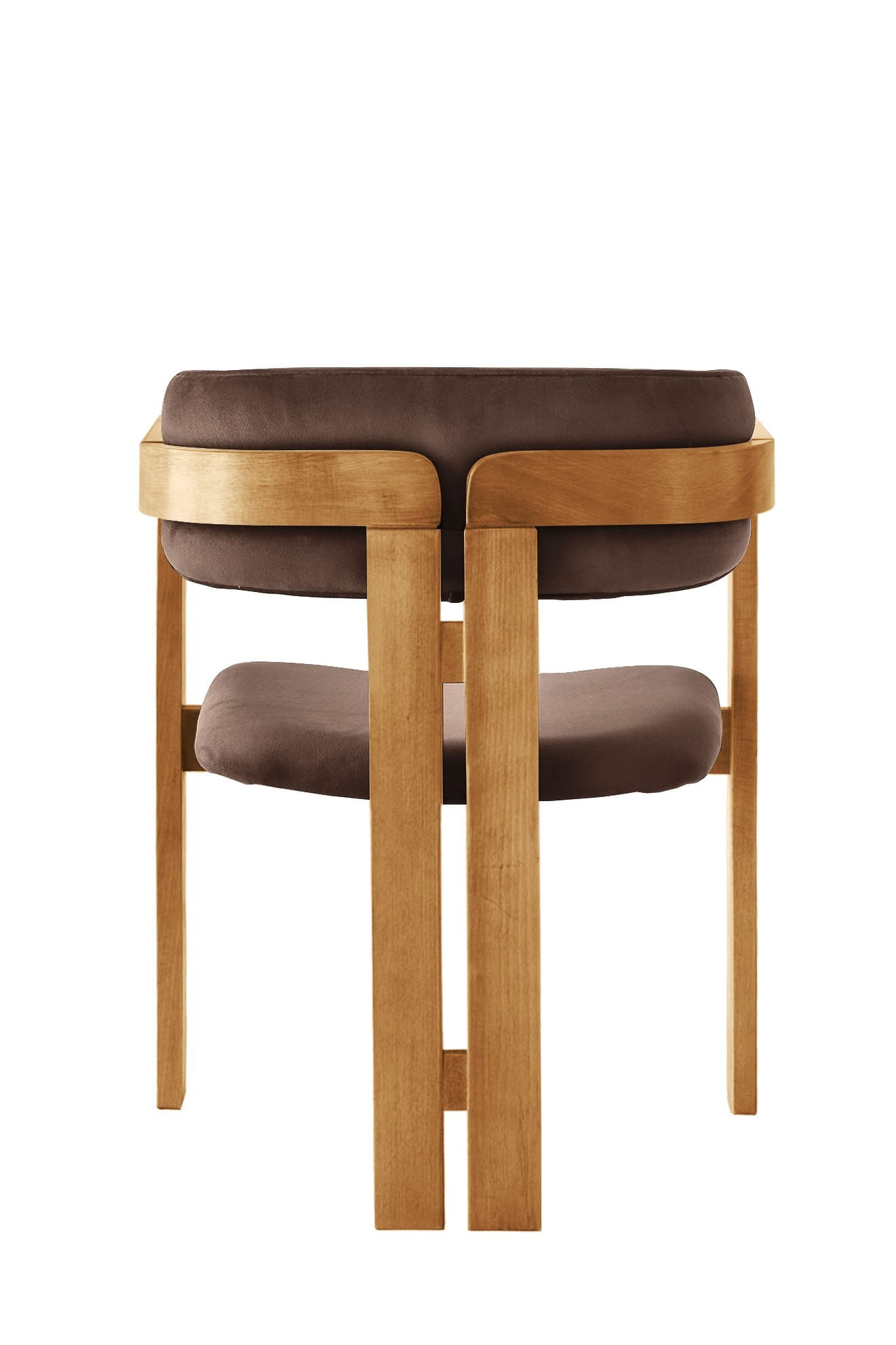 Scaun Hanah Home, placaj, 58 x 49 x 76 cm, stejar/maro, 974NMB1764 — imaginea 4