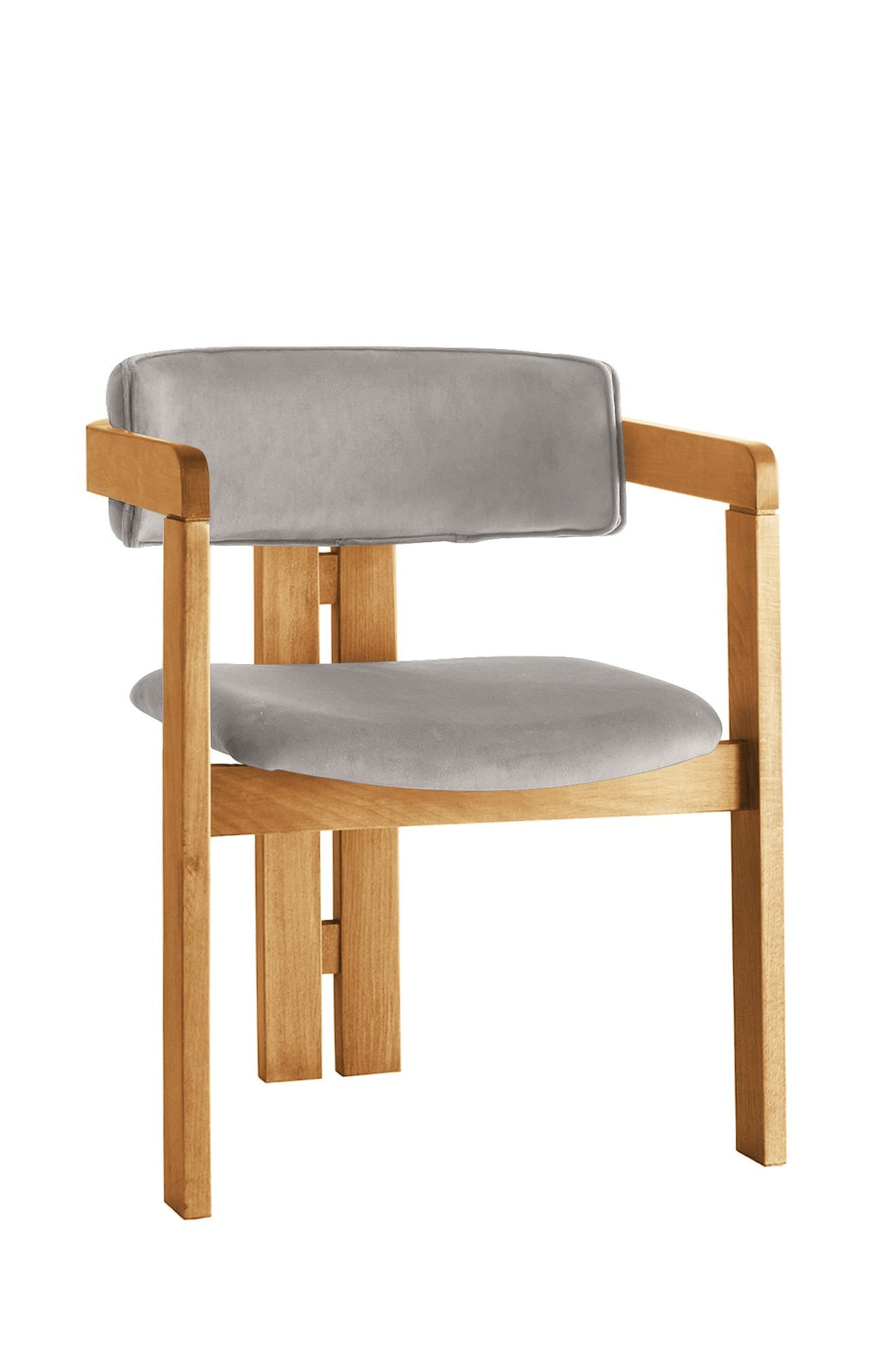 Scaun Hanah Home, placaj, 58 x 49 x 76 cm, stejar/deschis maro, 974NMB1760 — imaginea 4