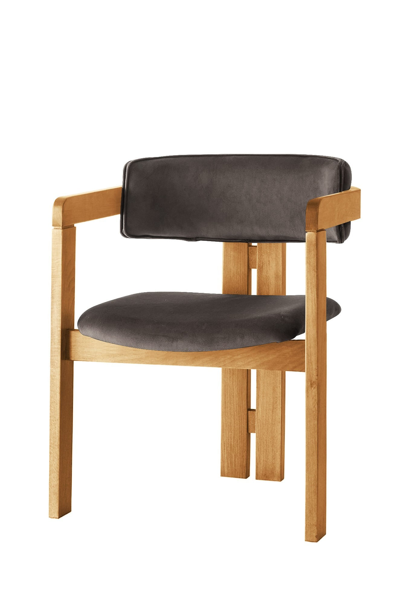 Scaun Hanah Home, placaj, 58 x 49 x 76 cm, stejar/antracit, 974NMB1763 — imaginea 4