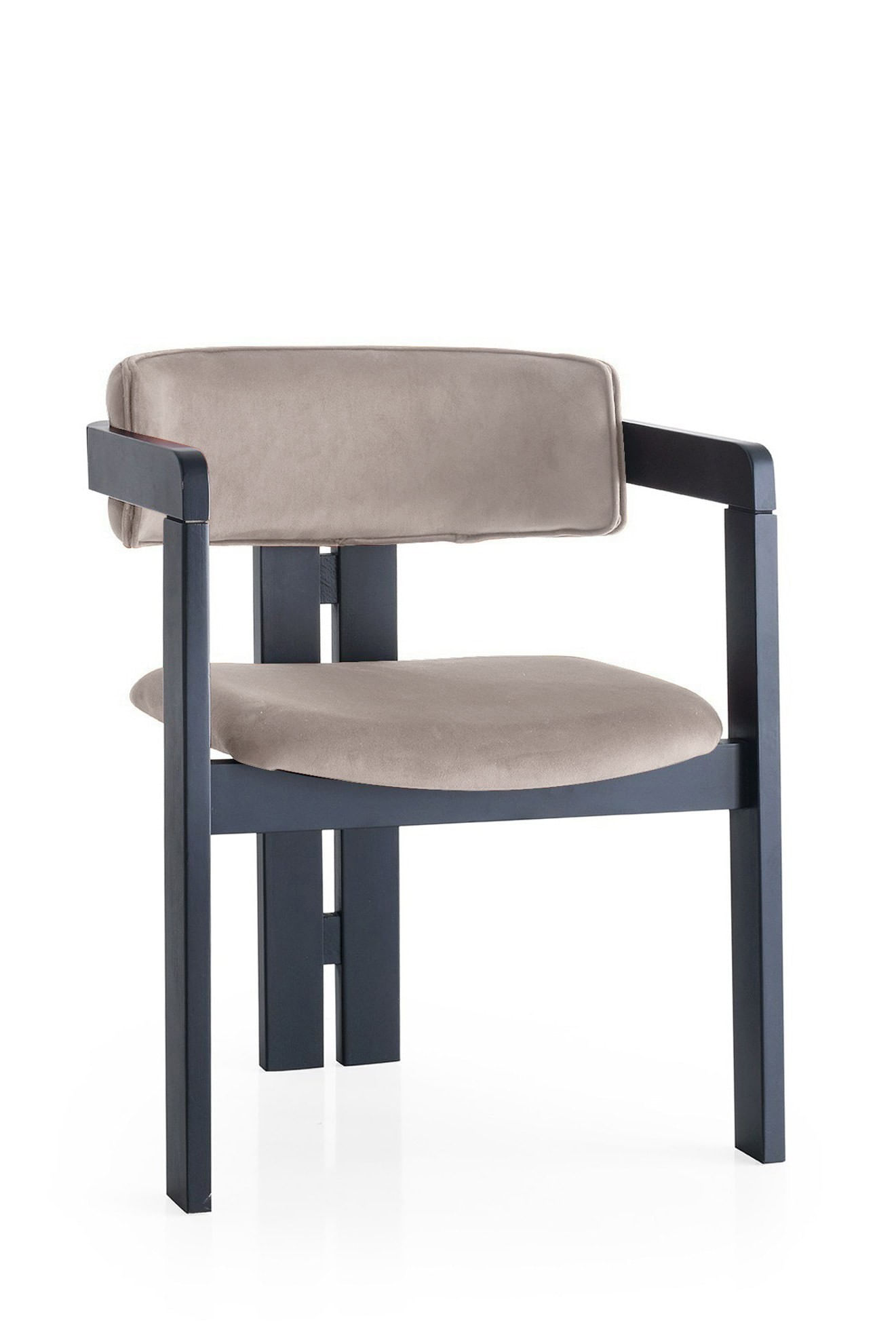 Scaun Hanah Home, placaj, 58 x 49 x 76 cm, negru/deschis maro, 974NMB1745 — imaginea 3