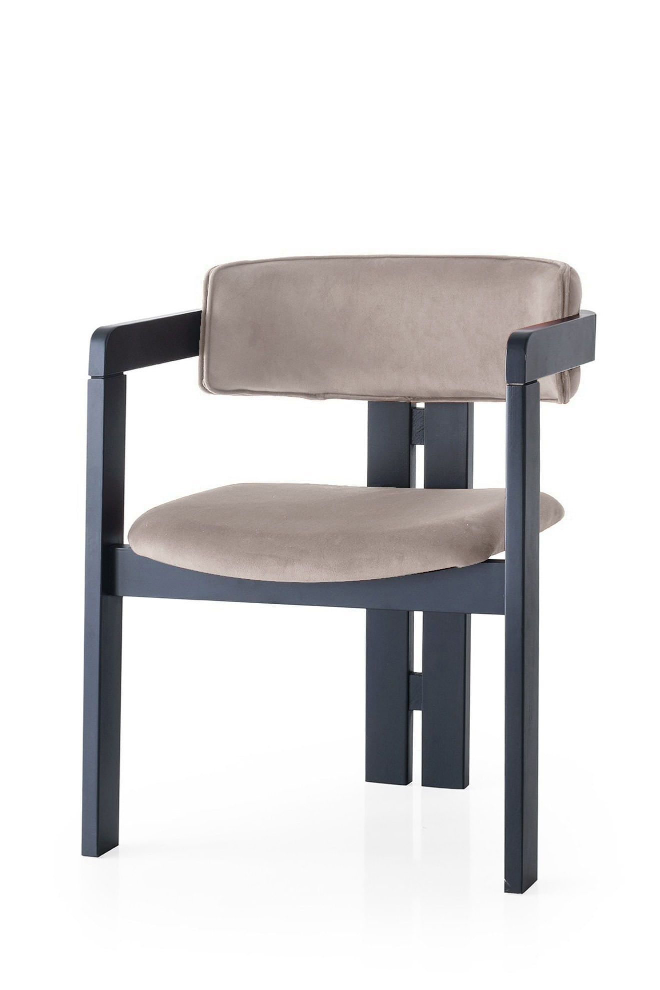 Scaun Hanah Home, placaj, 58 x 49 x 76 cm, negru/deschis maro, 974NMB1745 — imaginea 4