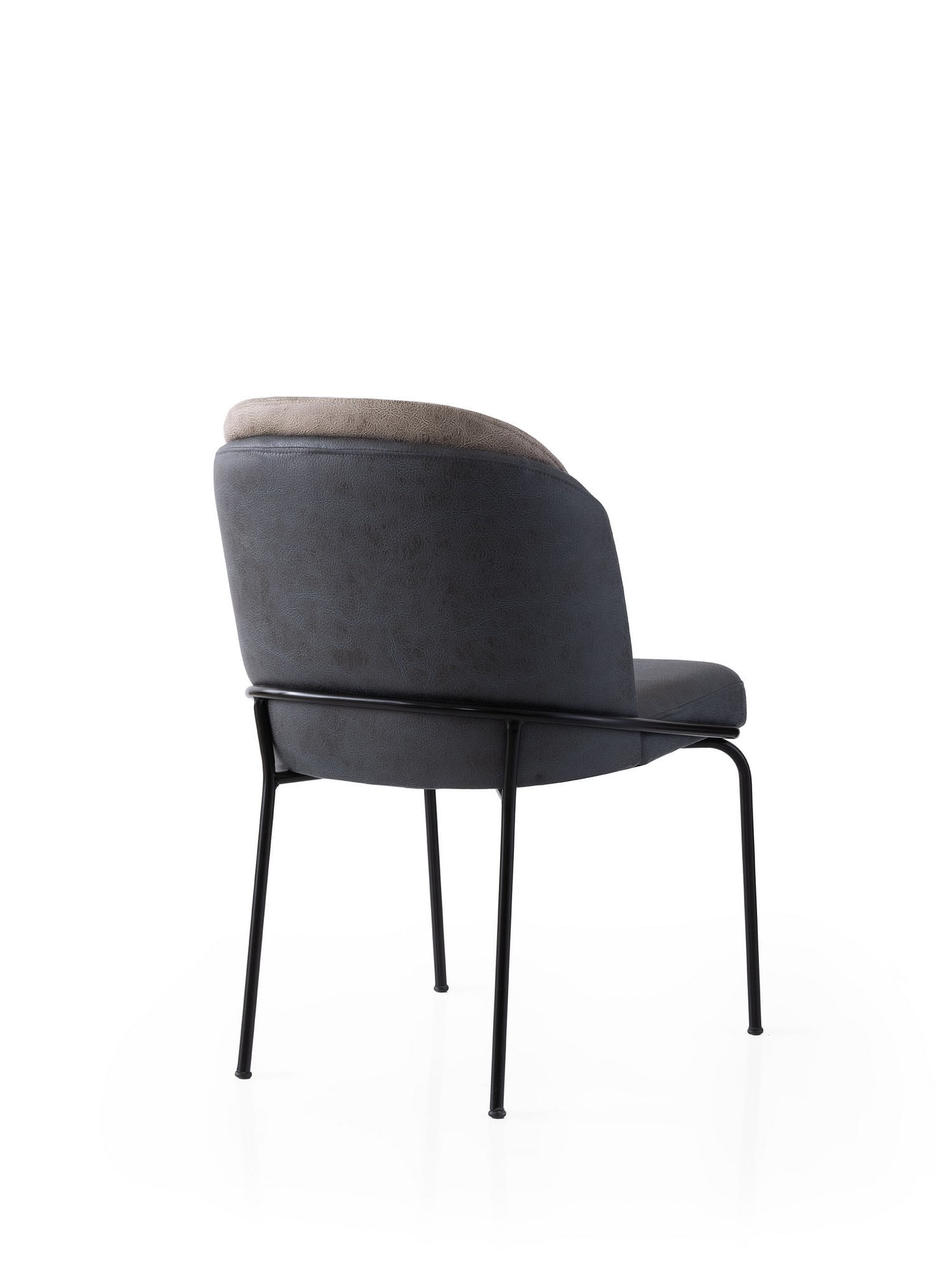 Set scaune (2 bucăți) Hanah Home, PAL melaminat, 62 x 52 x 75 cm, auriu/anthracithe, 974NMB1868 — imaginea 4