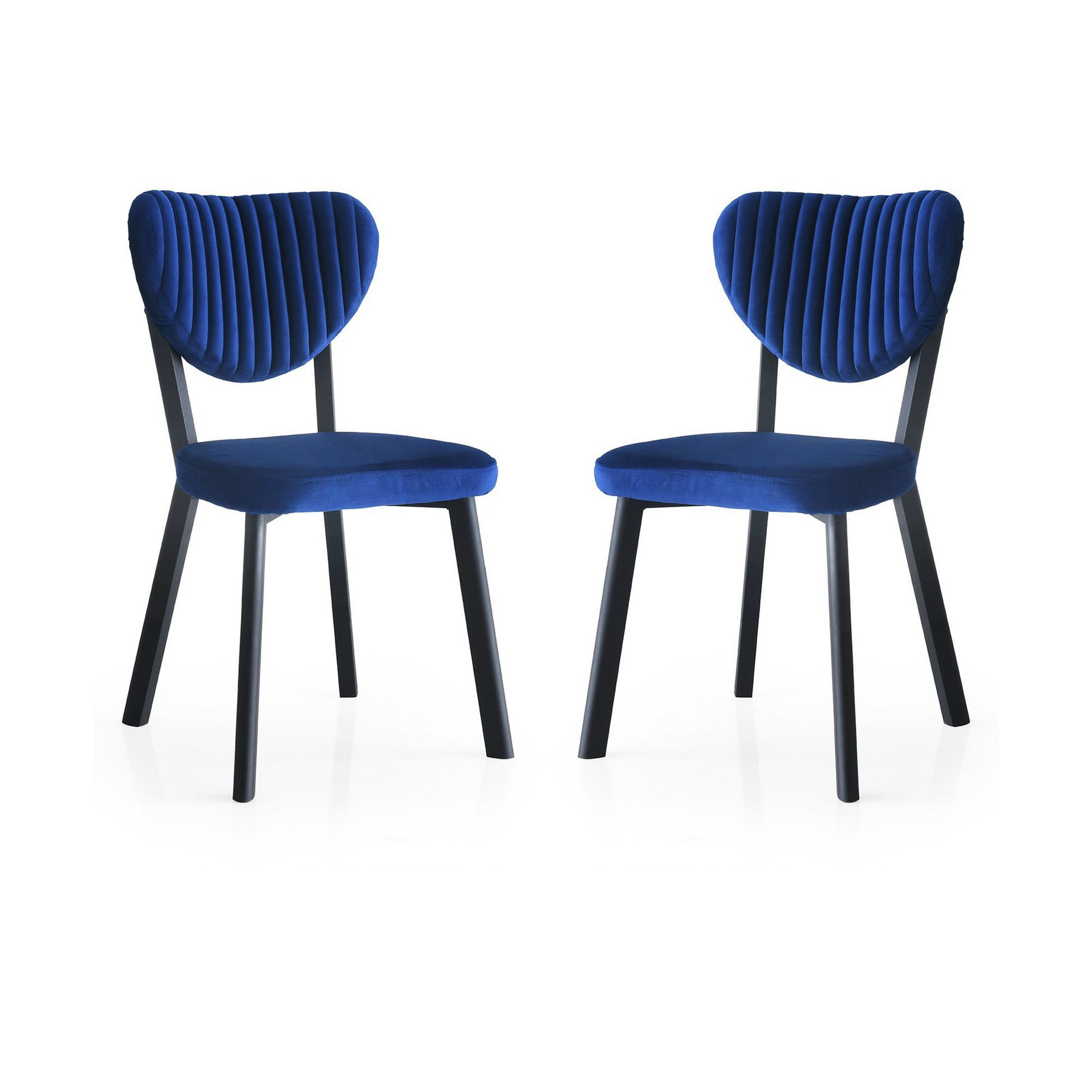 Set scaune (2 bucăți) Hanah Home, PAL melaminat, 46 x 54 x 86 cm, bleumarin, 974NMB1809 — imaginea 2