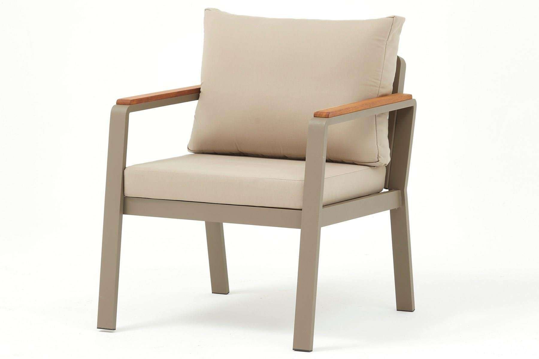 Set lounge gradina Hanah Home, burete, 125 x 69 x 74 cm, bej, 561CLR1146 — imaginea 3
