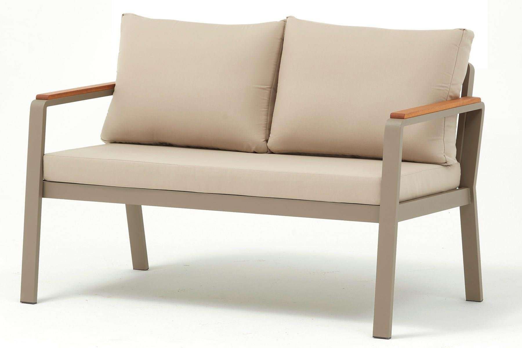 Set lounge gradina Hanah Home, burete, 125 x 69 x 74 cm, bej, 561CLR1146 — imaginea 6