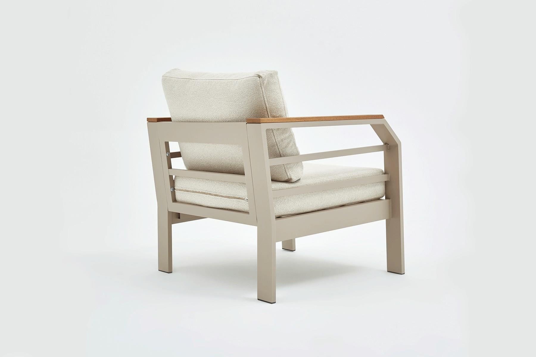 Set lounge gradina Hanah Home, burete, 195 x 66 x 74 cm, bej, 561CLR1143 — imaginea 11