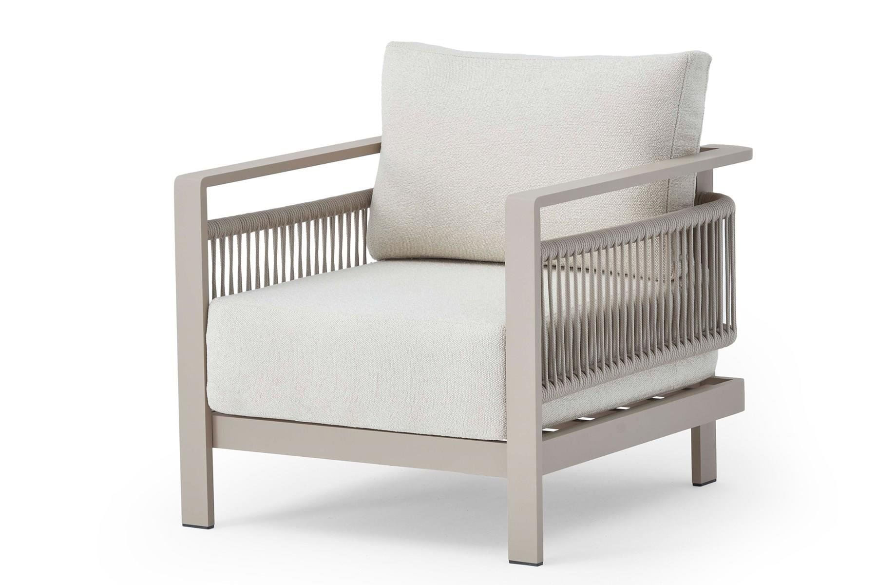 Set lounge gradina Hanah Home, burete, 188.5 x 64.2 x 80.5 cm, bej, 561CLR1144 — imaginea 4