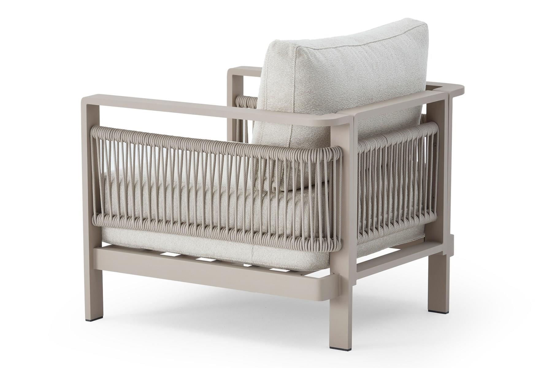 Set lounge gradina Hanah Home, burete, 188.5 x 64.2 x 80.5 cm, bej, 561CLR1144 — imaginea 9