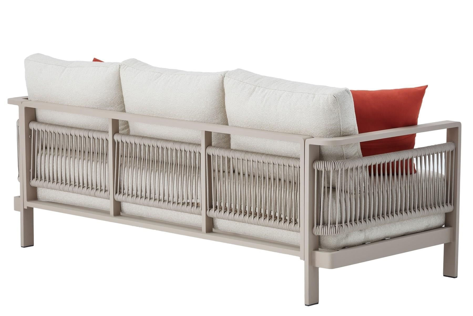 Set lounge gradina Hanah Home, burete, 188.5 x 64.2 x 80.5 cm, bej, 561CLR1144 — imaginea 12