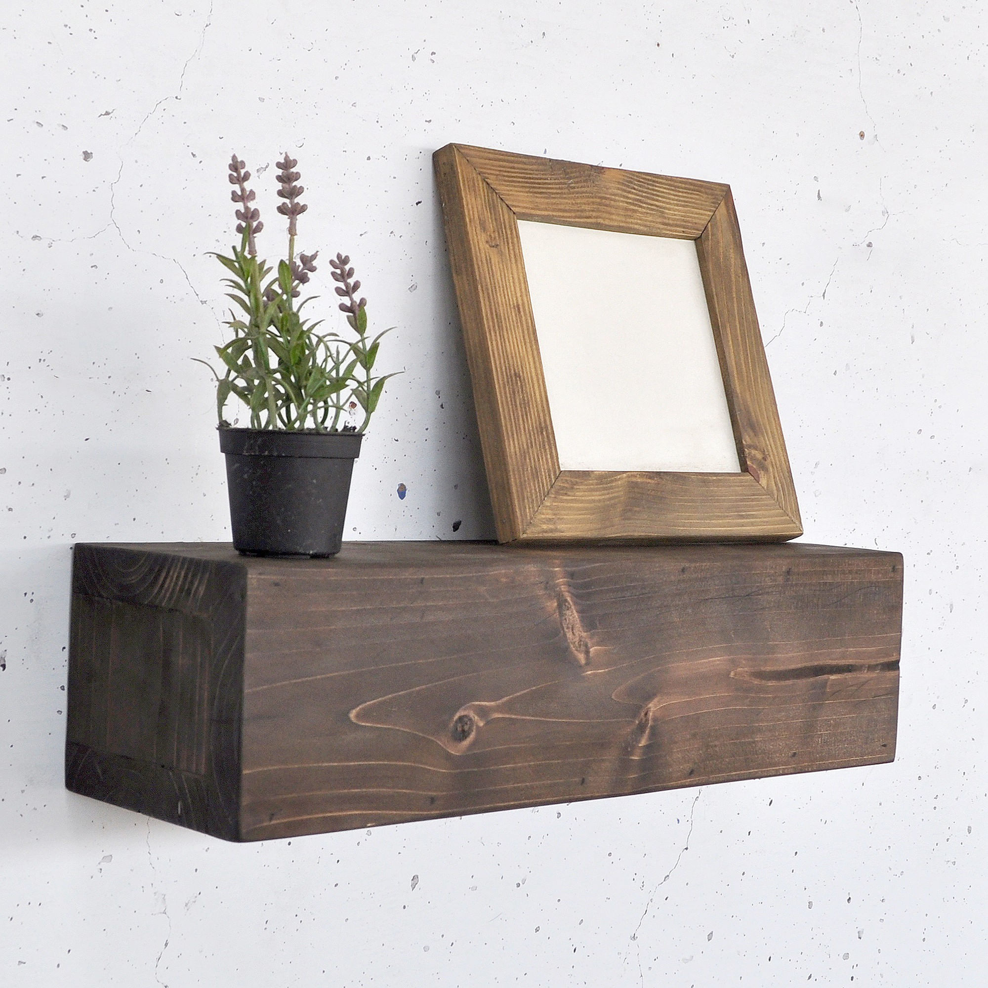 Raft decorativ lemn Hanah Home, lemn masiv, 13 x 11 x 40 cm, lemn, 792EVL2953 — imaginea 4
