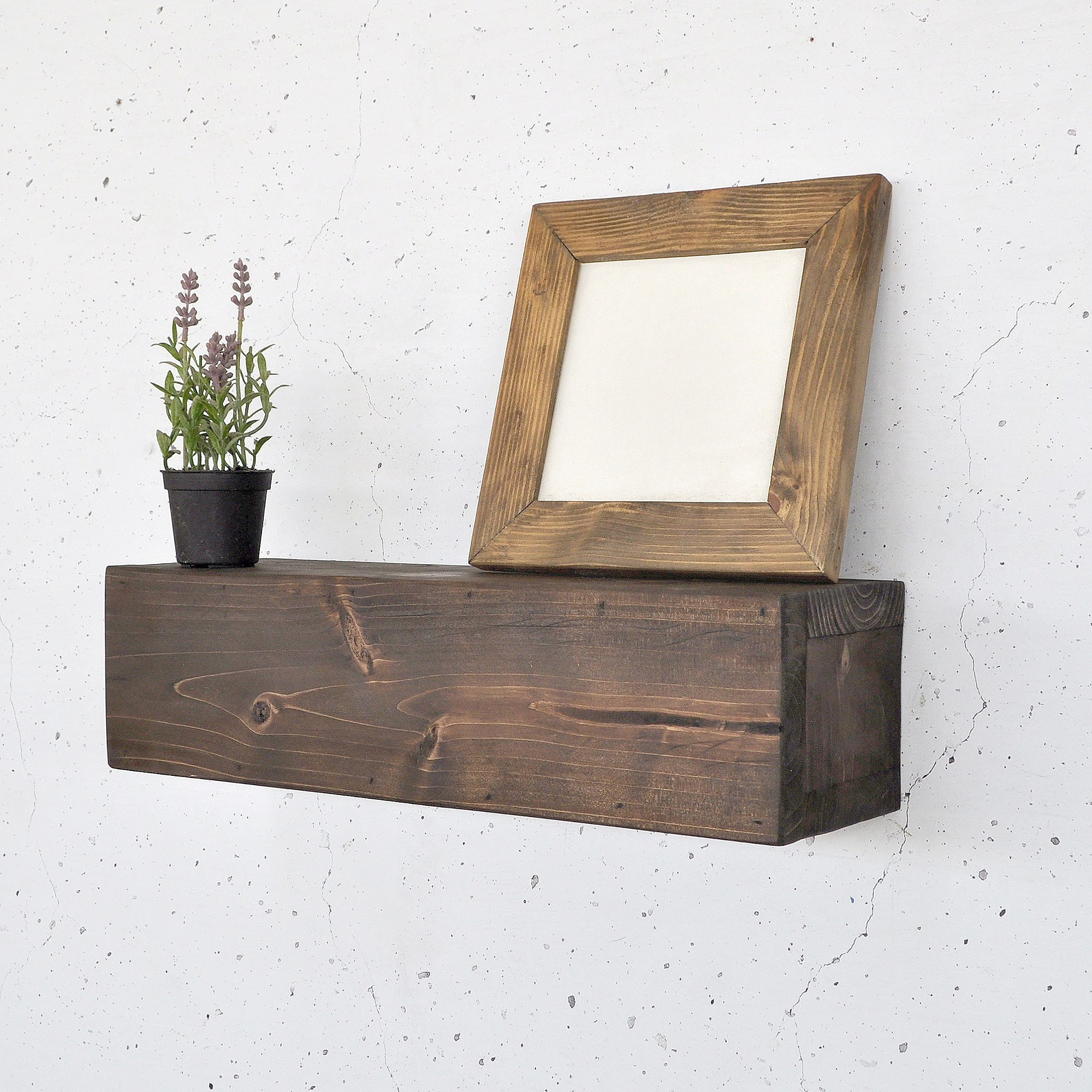 Raft decorativ lemn Hanah Home, lemn masiv, 13 x 11 x 40 cm, lemn, 792EVL2953 — imaginea 8