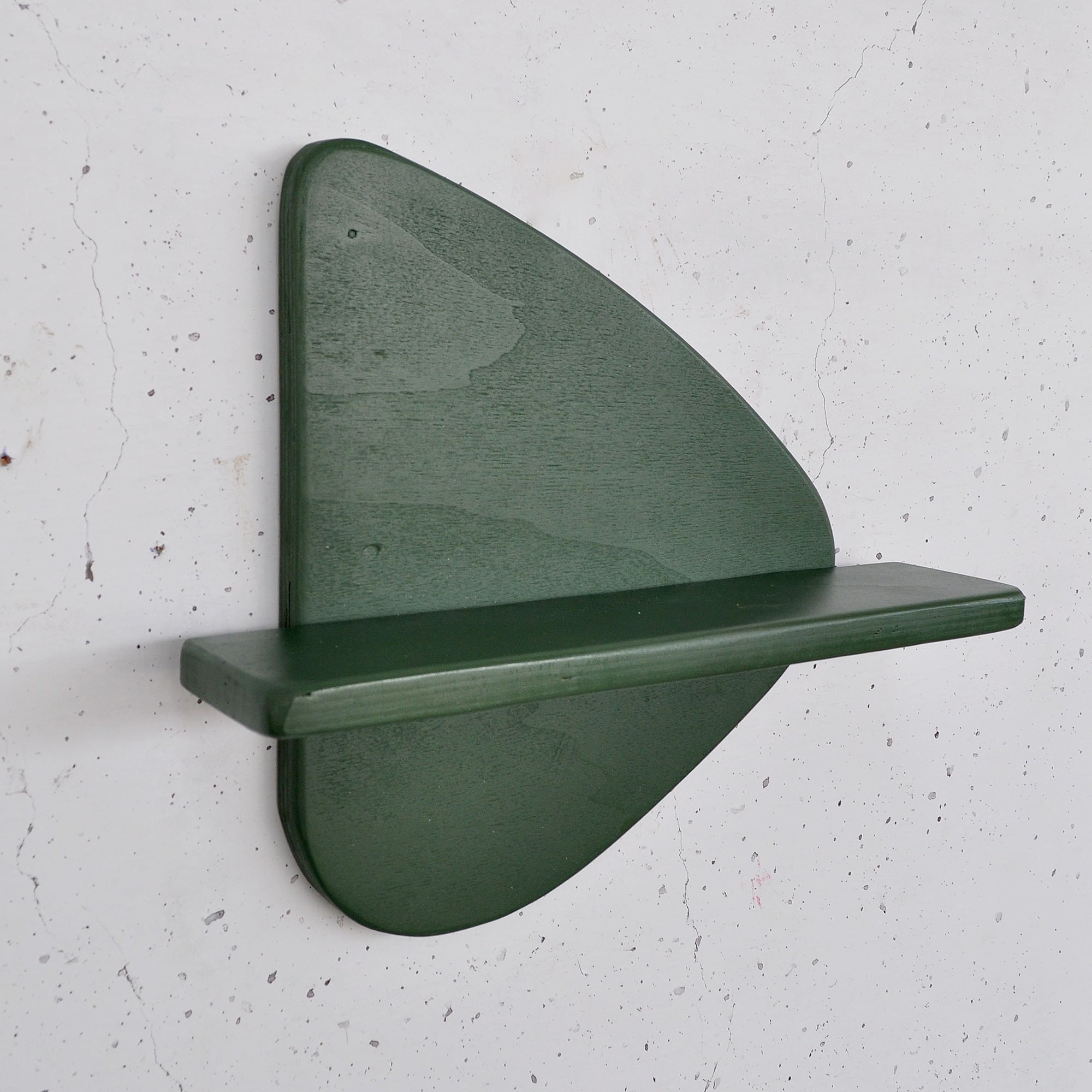 Raft decorativ lemn Hanah Home, placaj, 35 x 11 x 32 cm, închis verde, 792EVL2961 — imaginea 3
