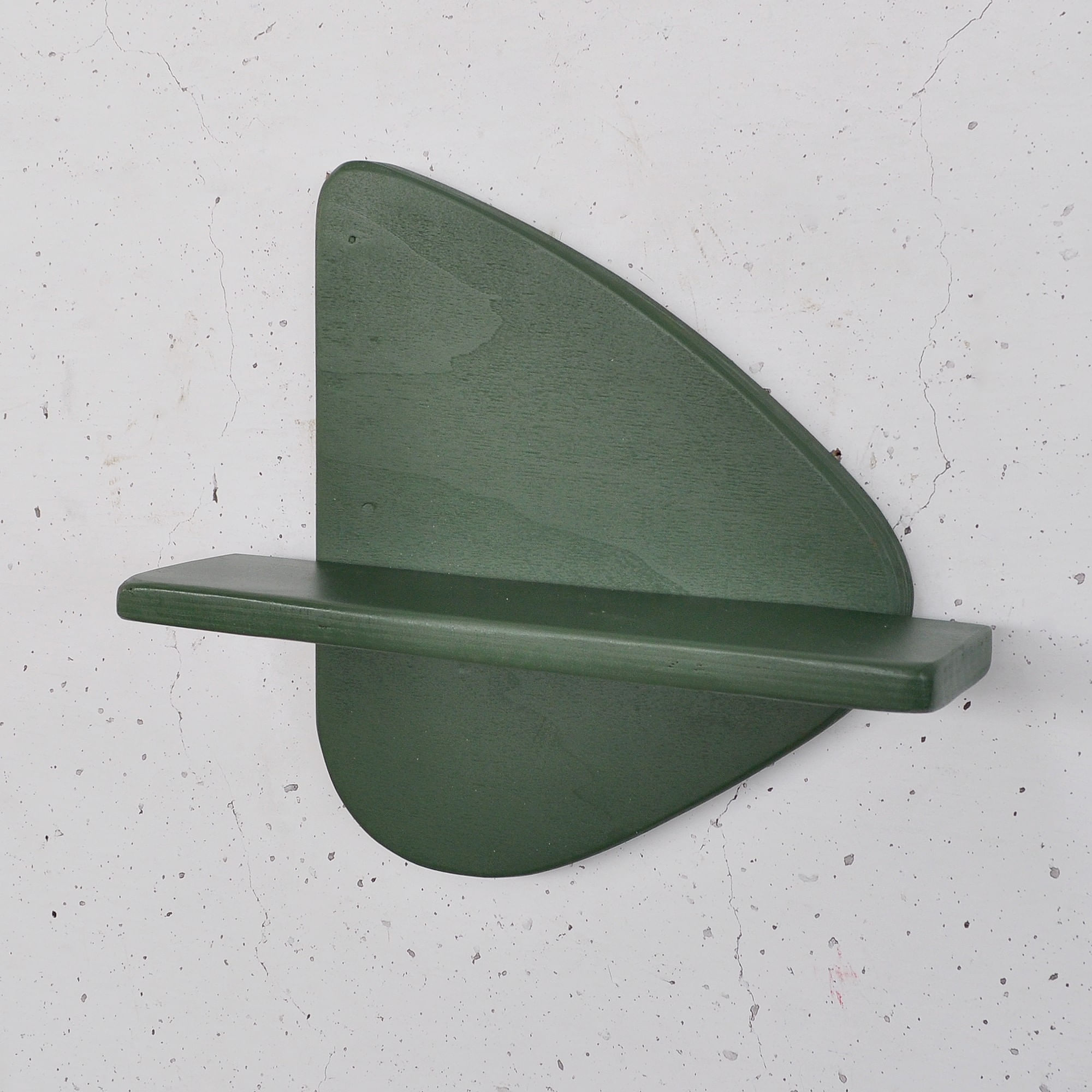 Raft decorativ lemn Hanah Home, placaj, 35 x 11 x 32 cm, închis verde, 792EVL2961 — imaginea 8