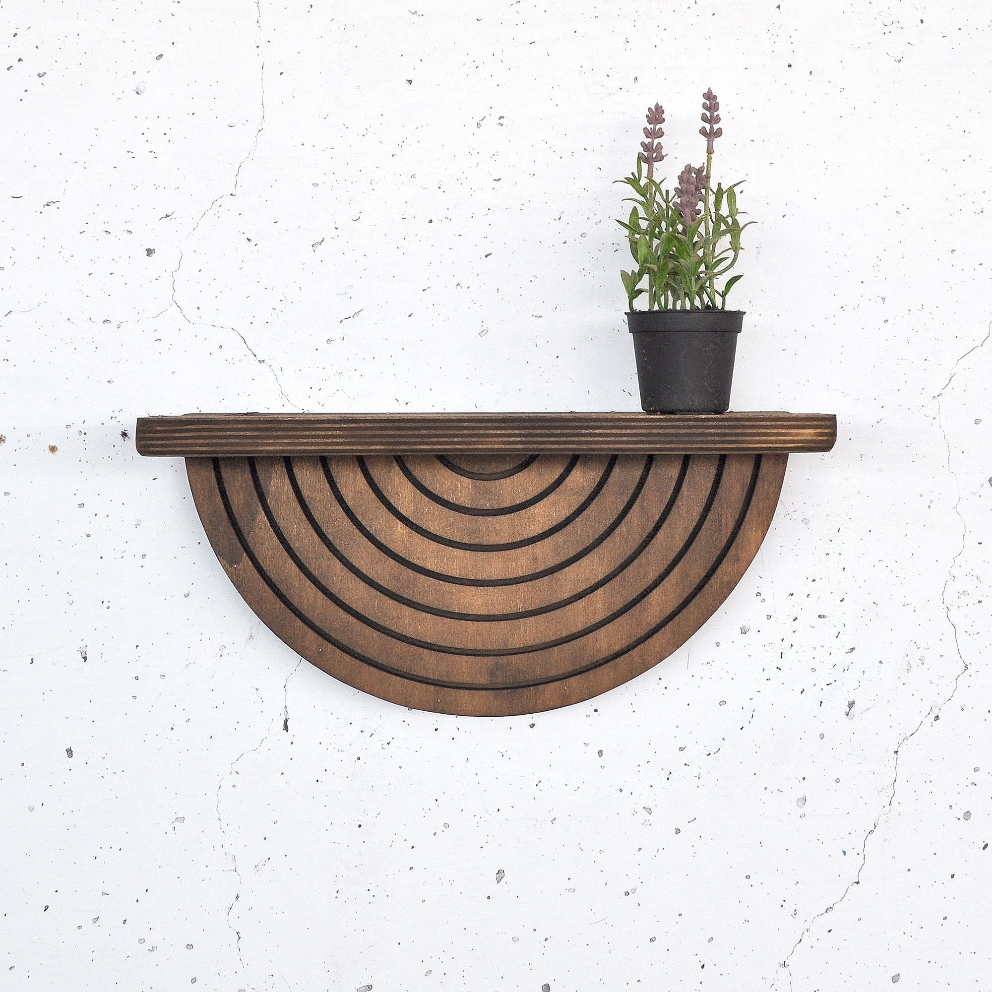 Raft decorativ lemn Hanah Home, placaj, 31 x 9 x 16 cm, lemn, 792EVL2947 — imaginea 5