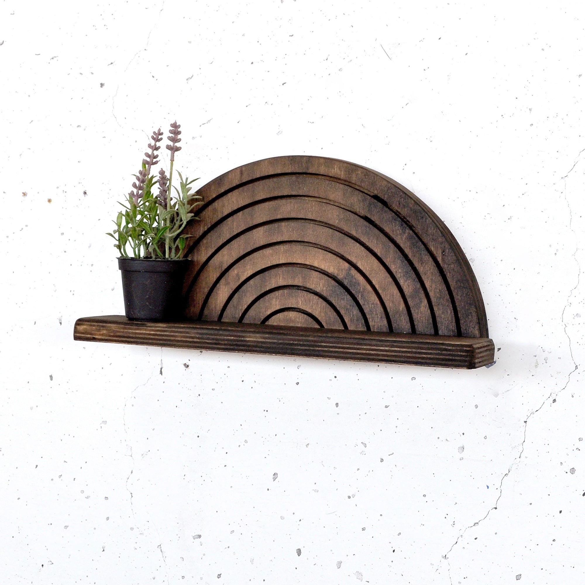 Raft decorativ lemn Hanah Home, placaj, 31 x 9 x 16 cm, lemn, 792EVL2948 — imaginea 2