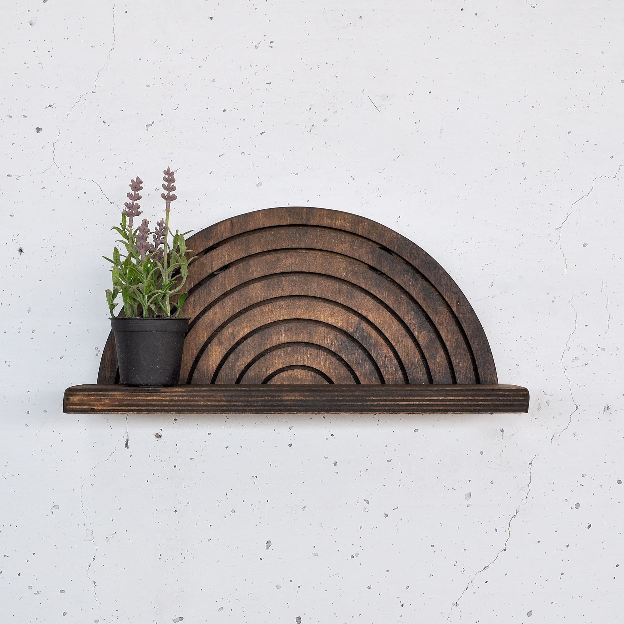 Raft decorativ lemn Hanah Home, placaj, 31 x 9 x 16 cm, lemn, 792EVL2948 — imaginea 3