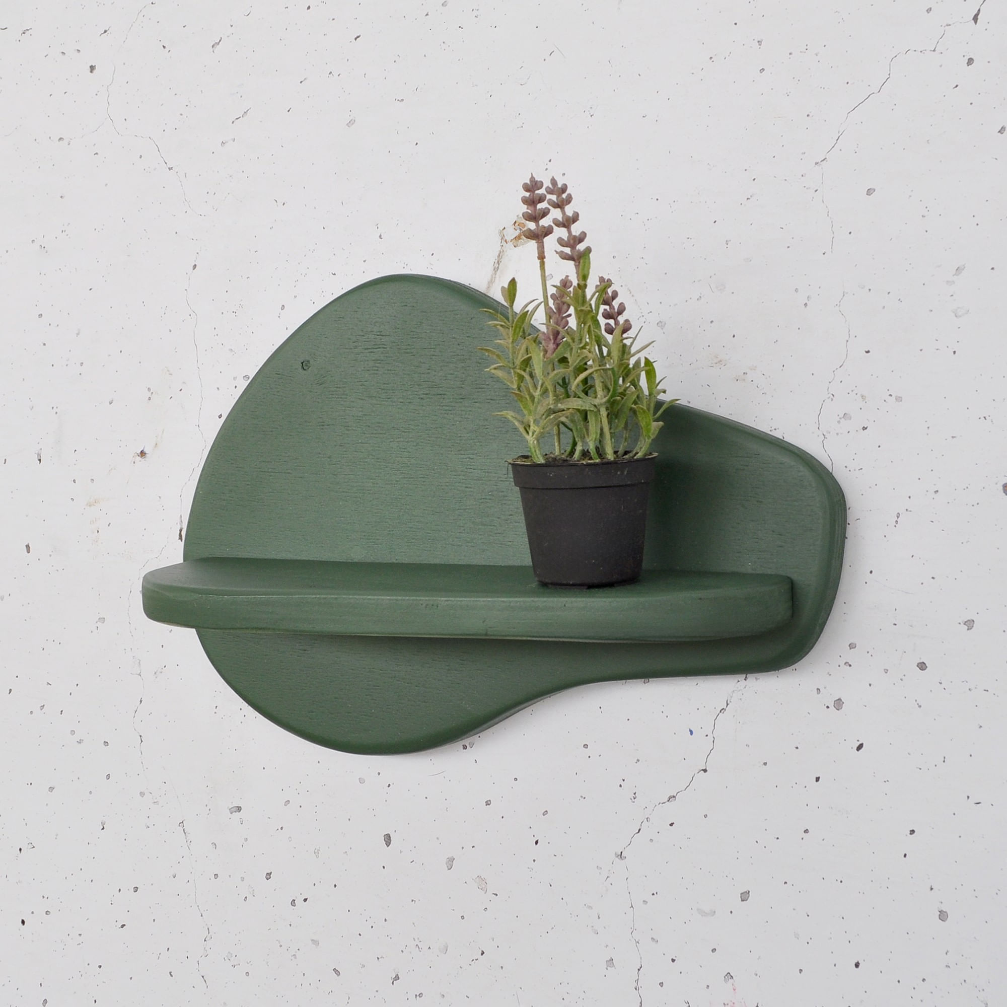 Raft decorativ lemn Hanah Home, placaj, 35 x 11 x 23 cm, verde, 792EVL2954 — imaginea 3