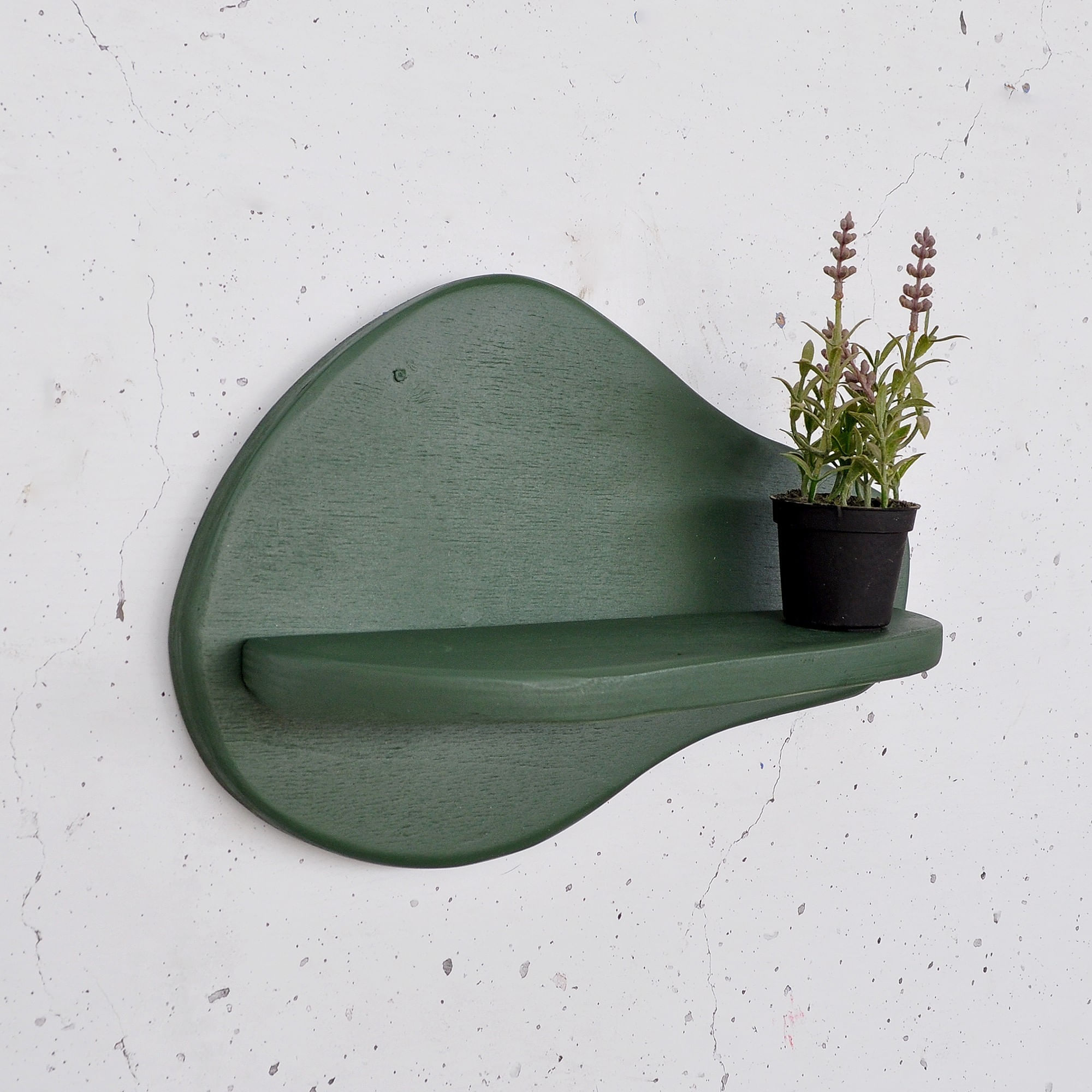 Raft decorativ lemn Hanah Home, placaj, 35 x 11 x 23 cm, verde, 792EVL2954 — imaginea 6
