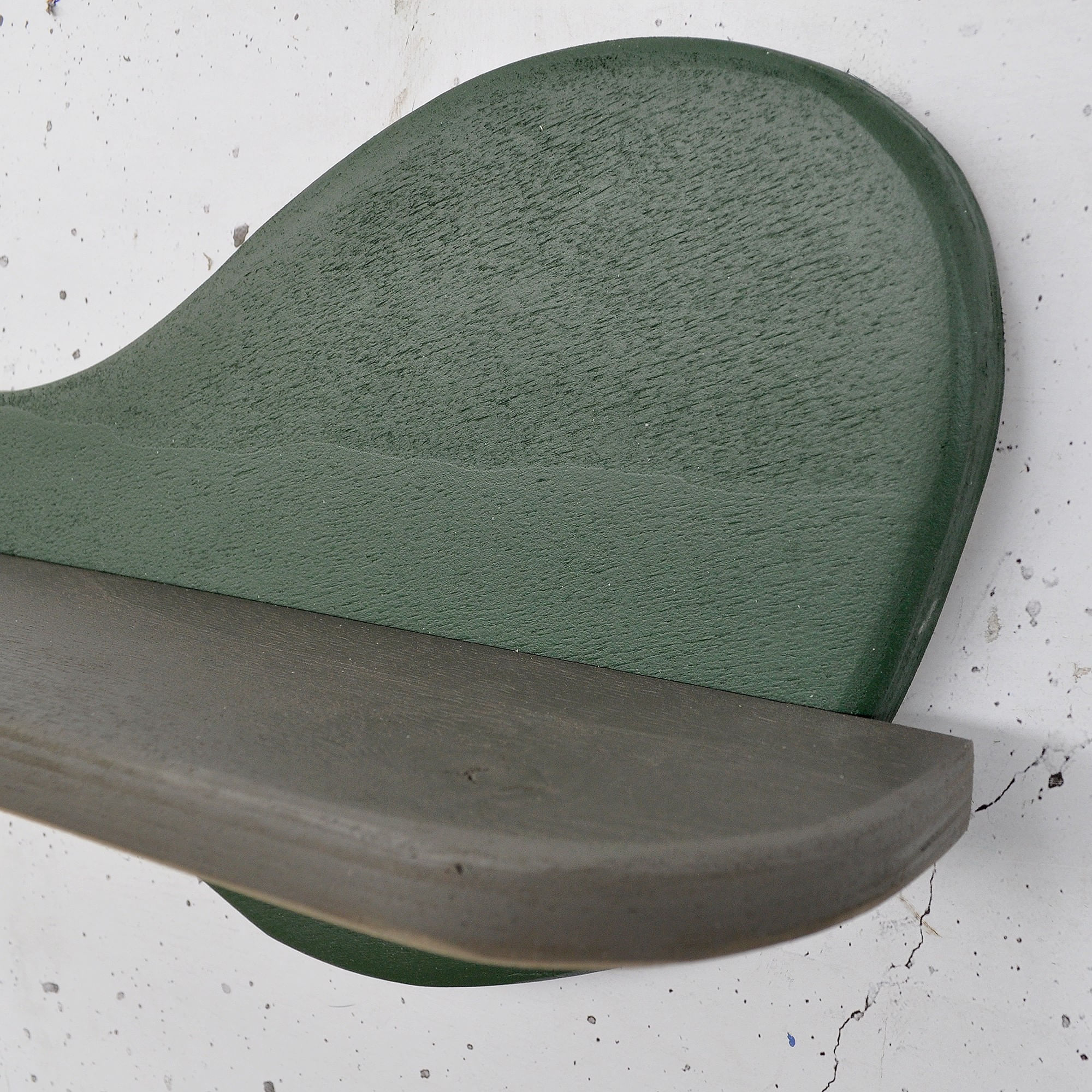 Raft decorativ lemn Hanah Home, placaj, 35 x 11 x 20 cm, închis verde/gri, 792EVL2960 — imaginea 2