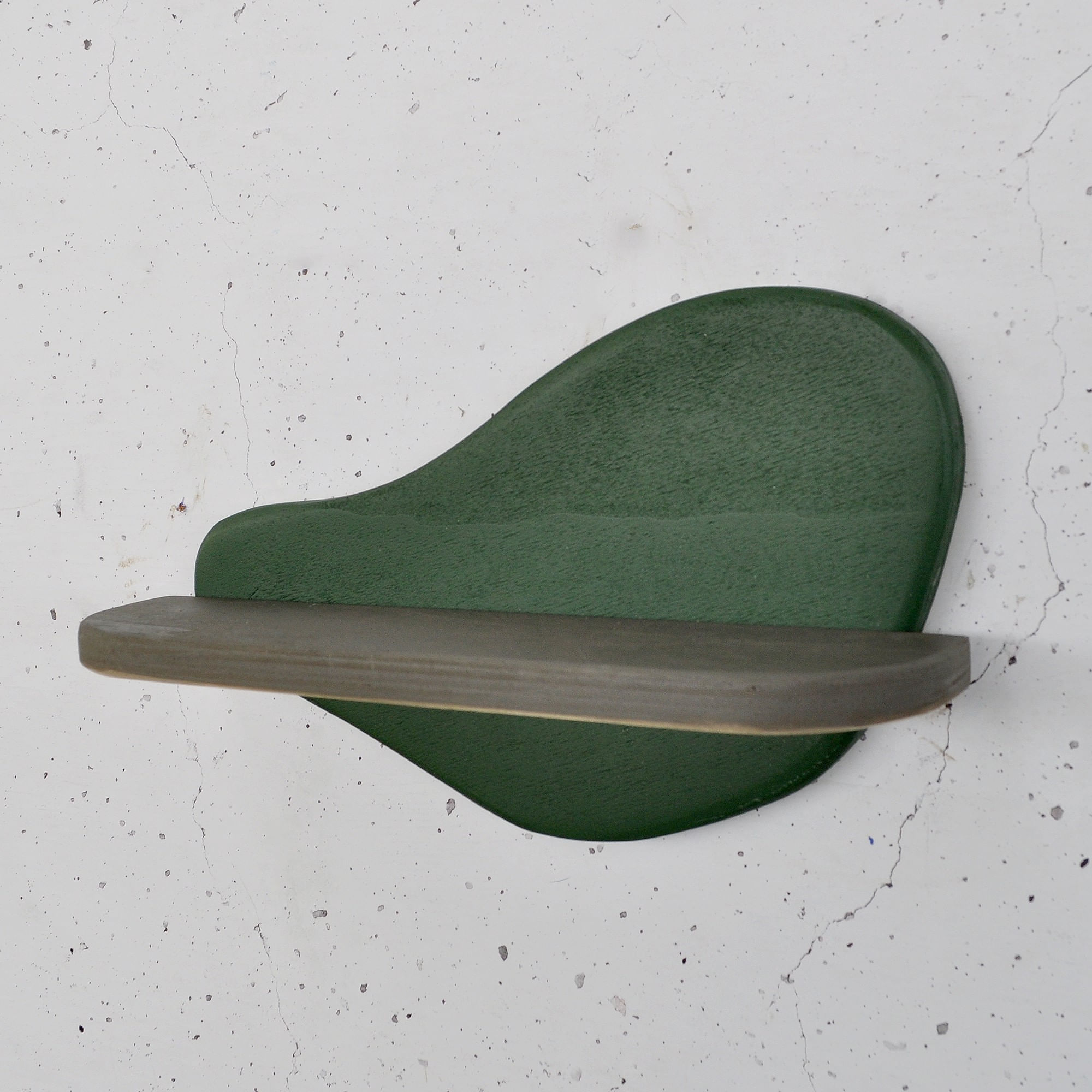 Raft decorativ lemn Hanah Home, placaj, 35 x 11 x 20 cm, închis verde/gri, 792EVL2960 — imaginea 4