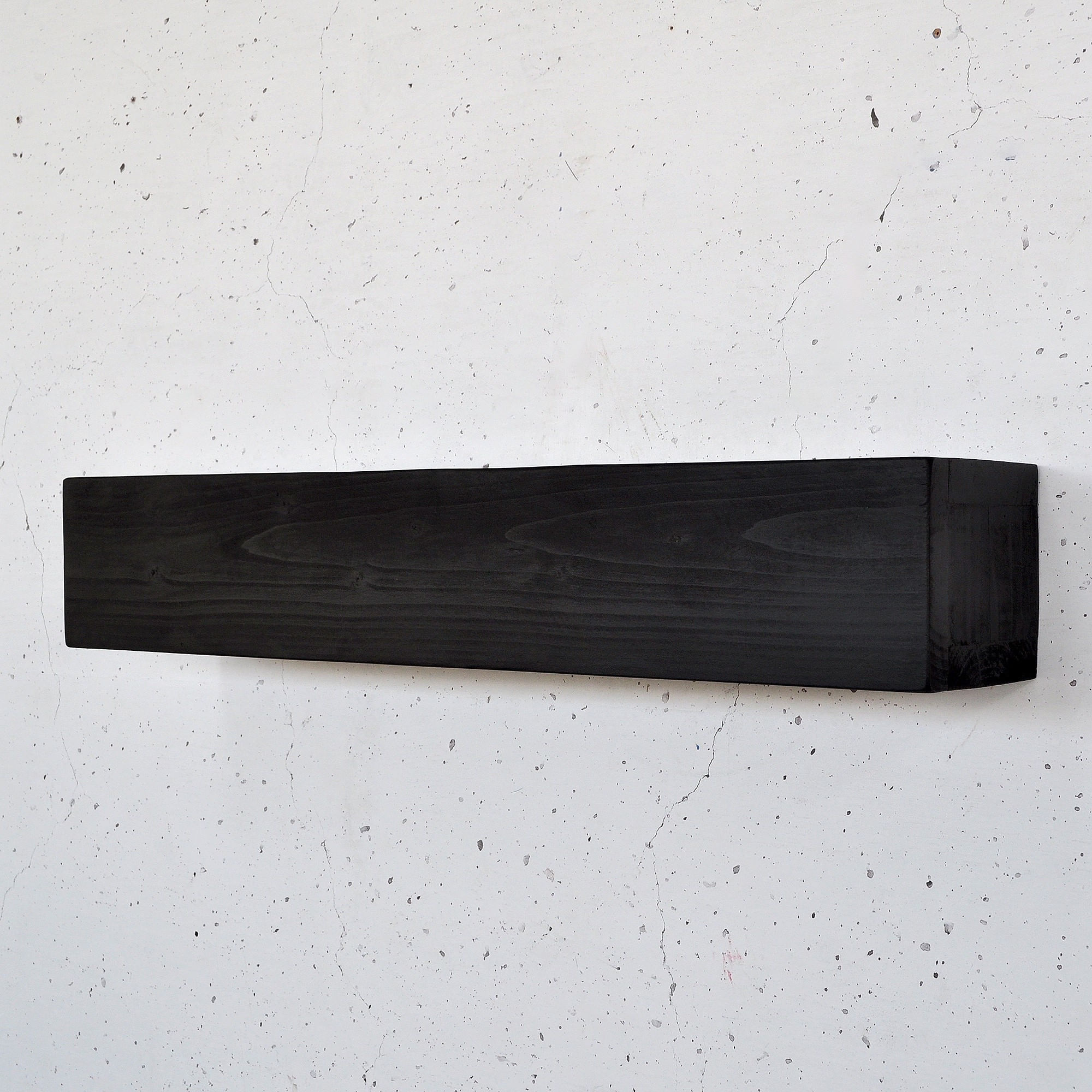 Raft decorativ lemn Hanah Home, lemn masiv, 13 x 11 x 60 cm, negru, 792EVL2939 — imaginea 7