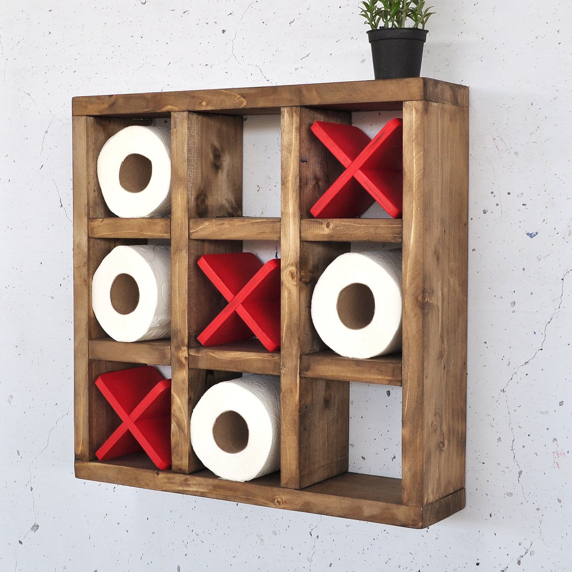 Raft decorativ lemn Hanah Home, lemn masiv, 42.5 x 11 x 42.5 cm, lemn, 792EVL2951 — imaginea 4