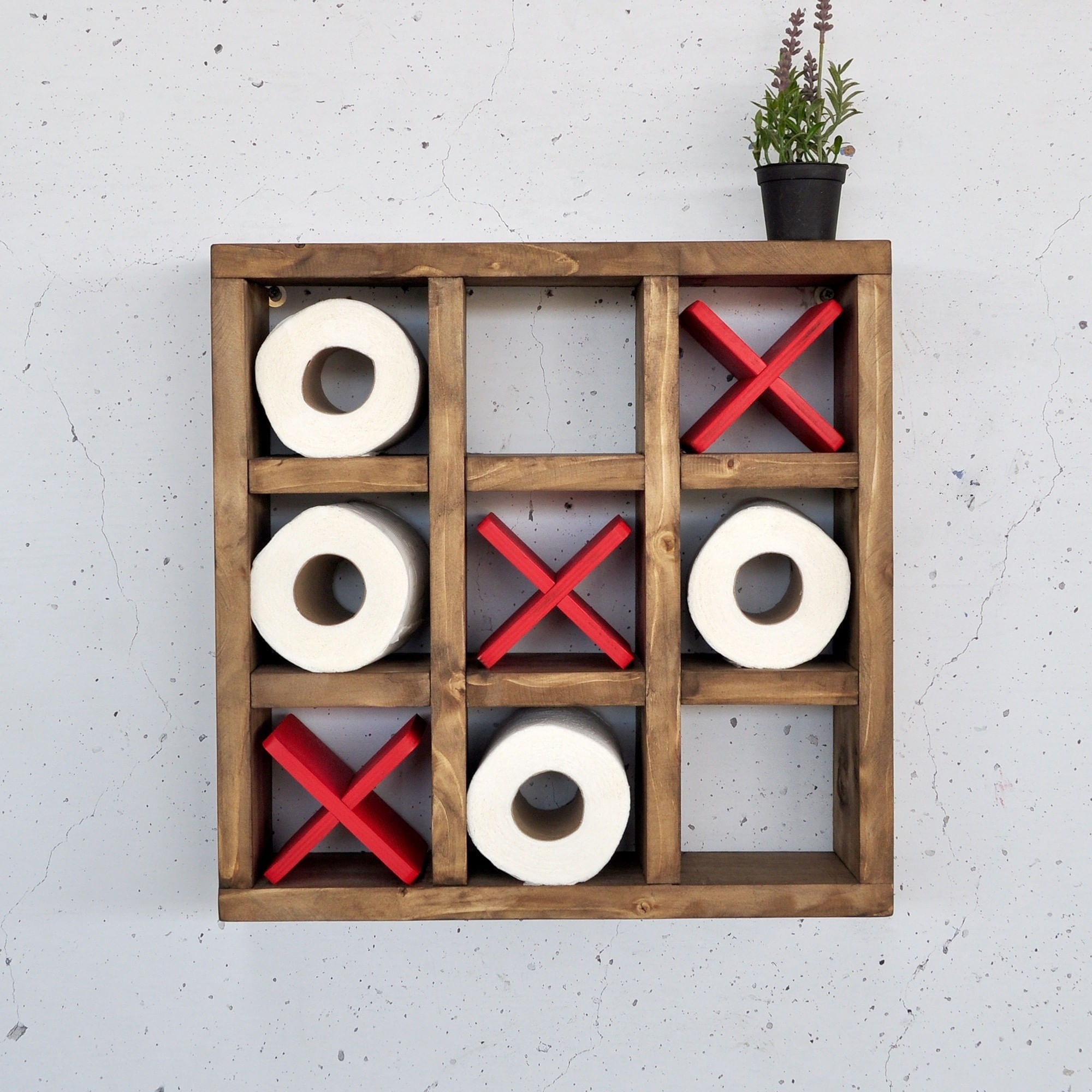 Raft decorativ lemn Hanah Home, lemn masiv, 42.5 x 11 x 42.5 cm, lemn, 792EVL2951 — imaginea 6