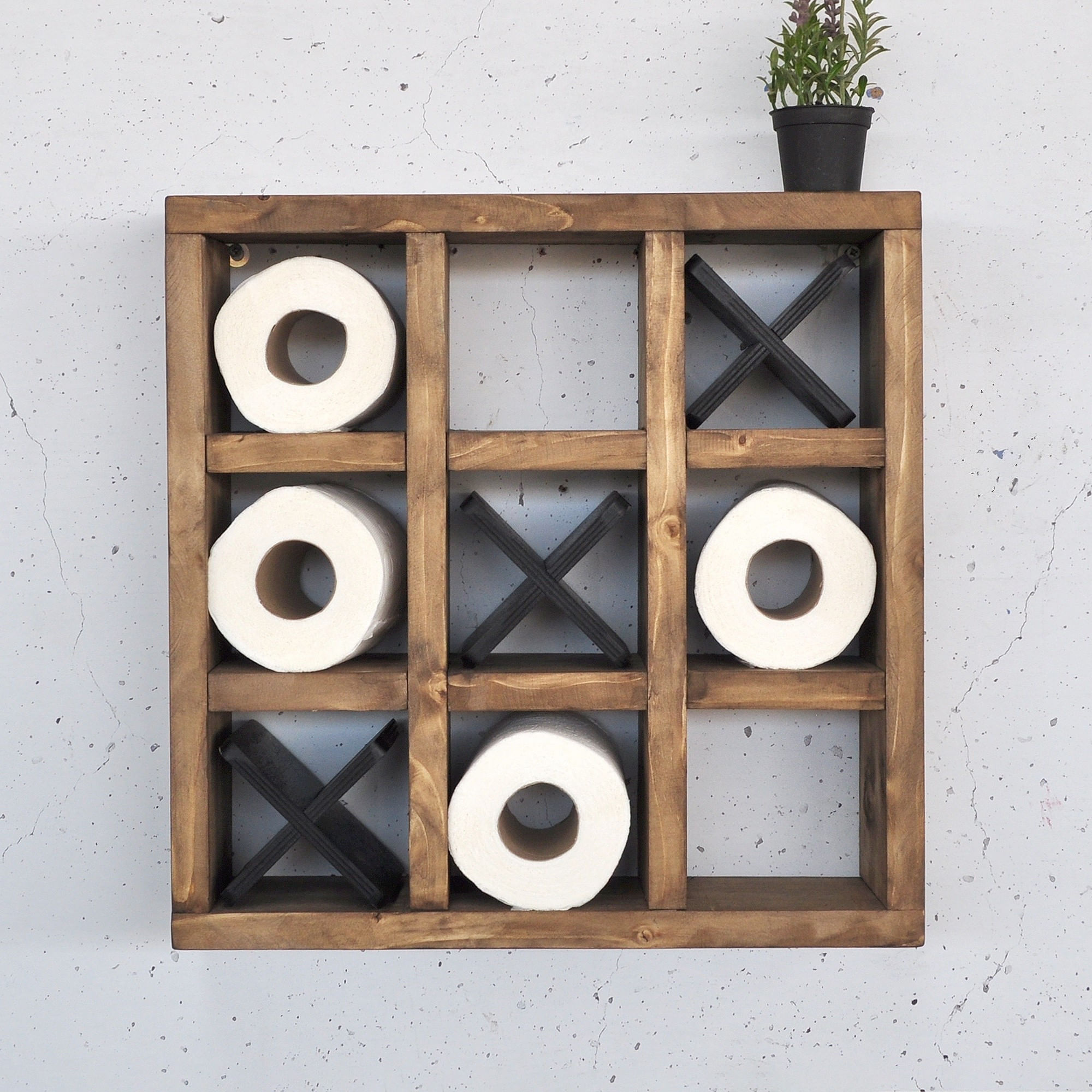 Raft decorativ lemn Hanah Home, lemn masiv, 42.5 x 11 x 42.5 cm, lemn, 792EVL2952 — imaginea 5