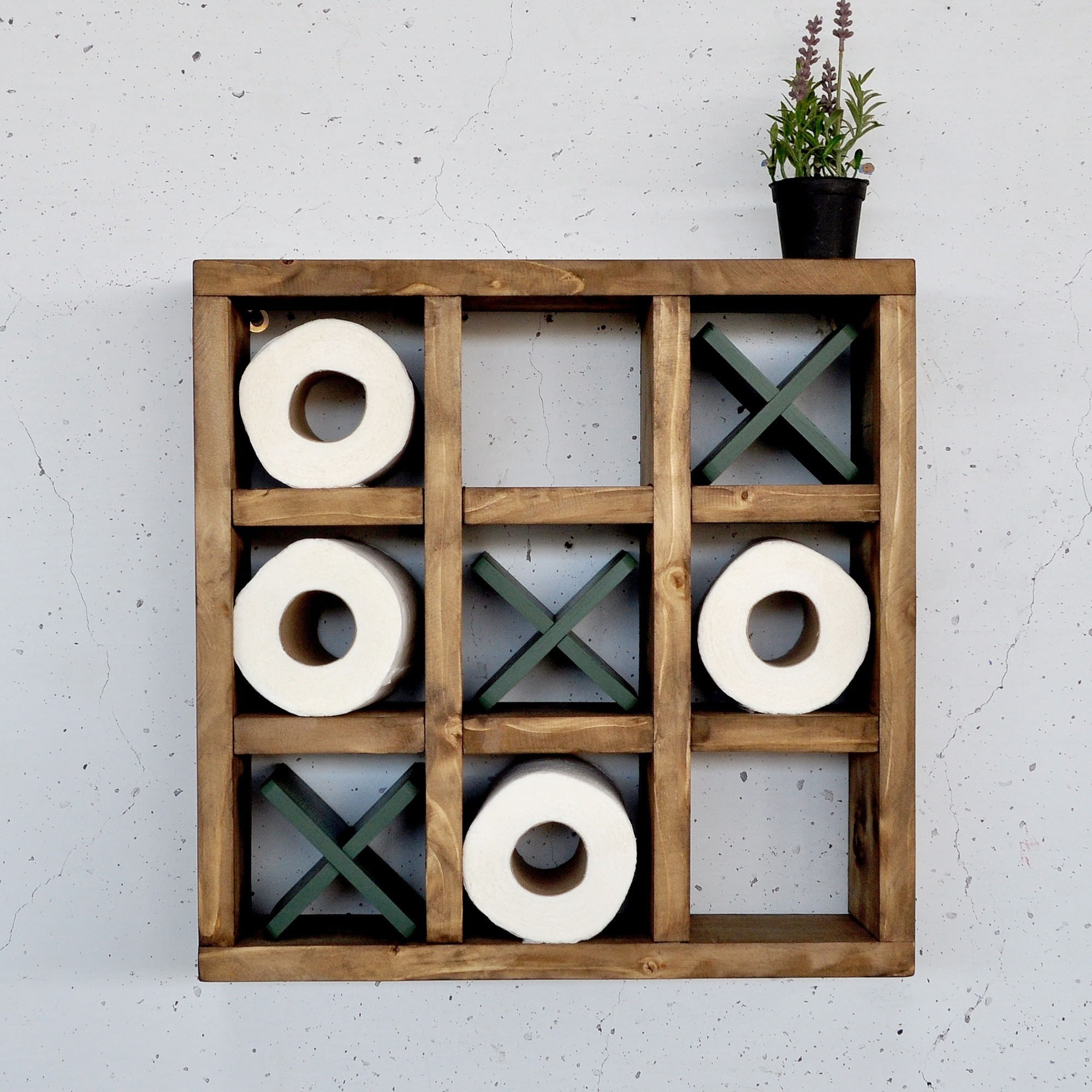 Raft decorativ lemn Hanah Home, lemn masiv, 42.5 x 11 x 42.5 cm, lemn, 792EVL2950 — imaginea 5