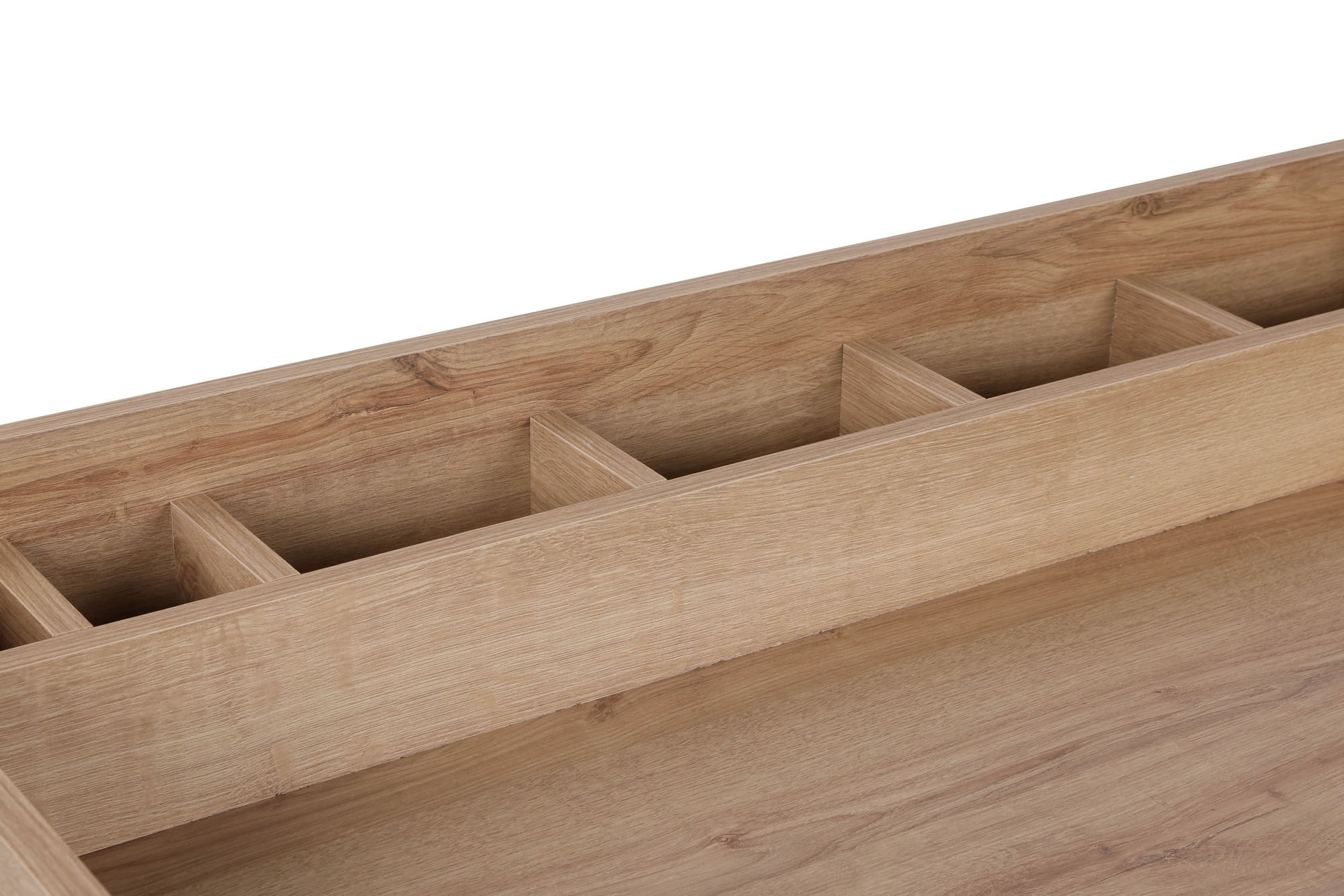 Masă machiaj Hanah Home, PAL melaminat, 100 x 89 x 50 cm, stejar/negru, 811MDD5109 — imaginea 2