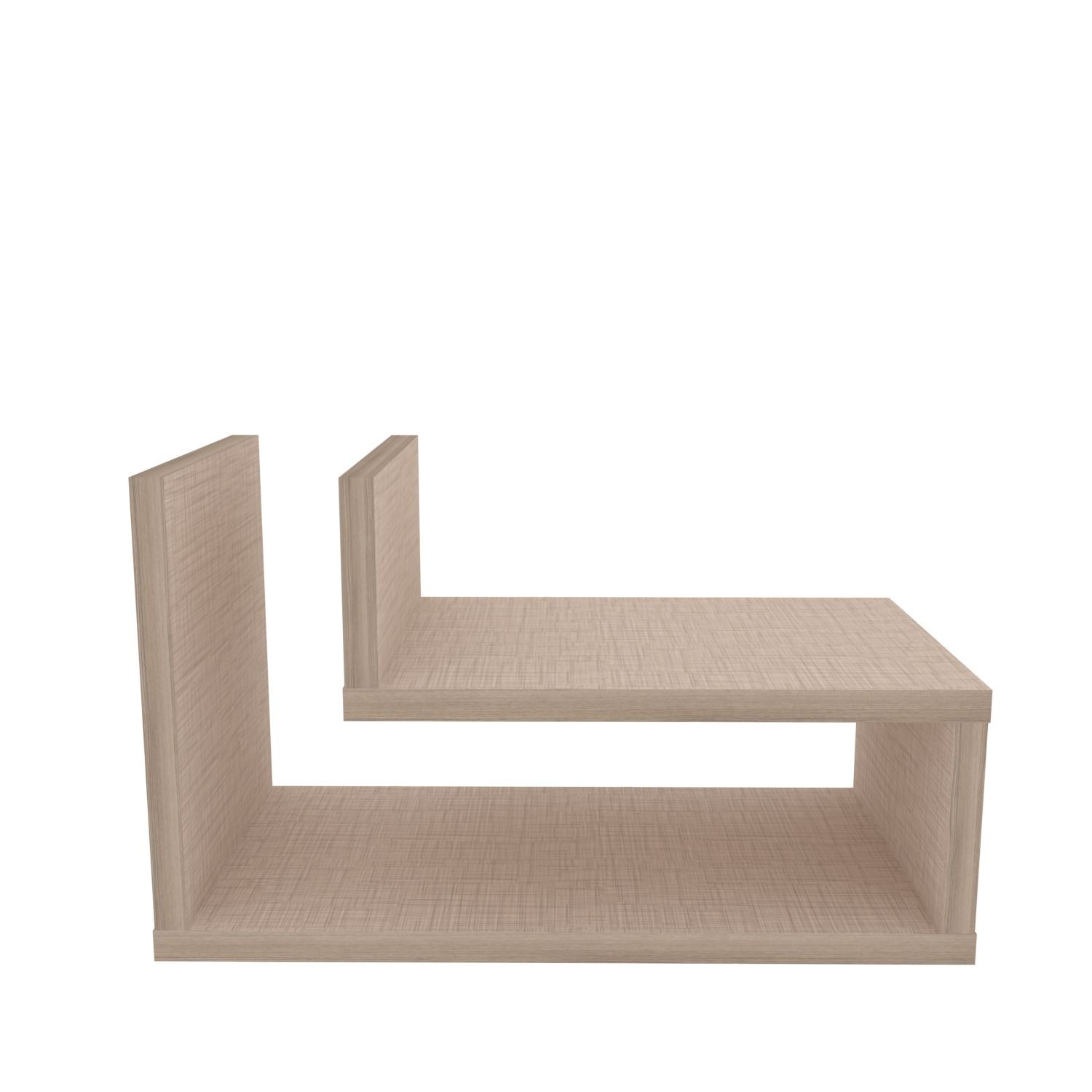 Noptieră Hanah Home, PAL melaminat, 45 x 22 x 26.8 cm, bej, 875ZNA3434 — imaginea 3